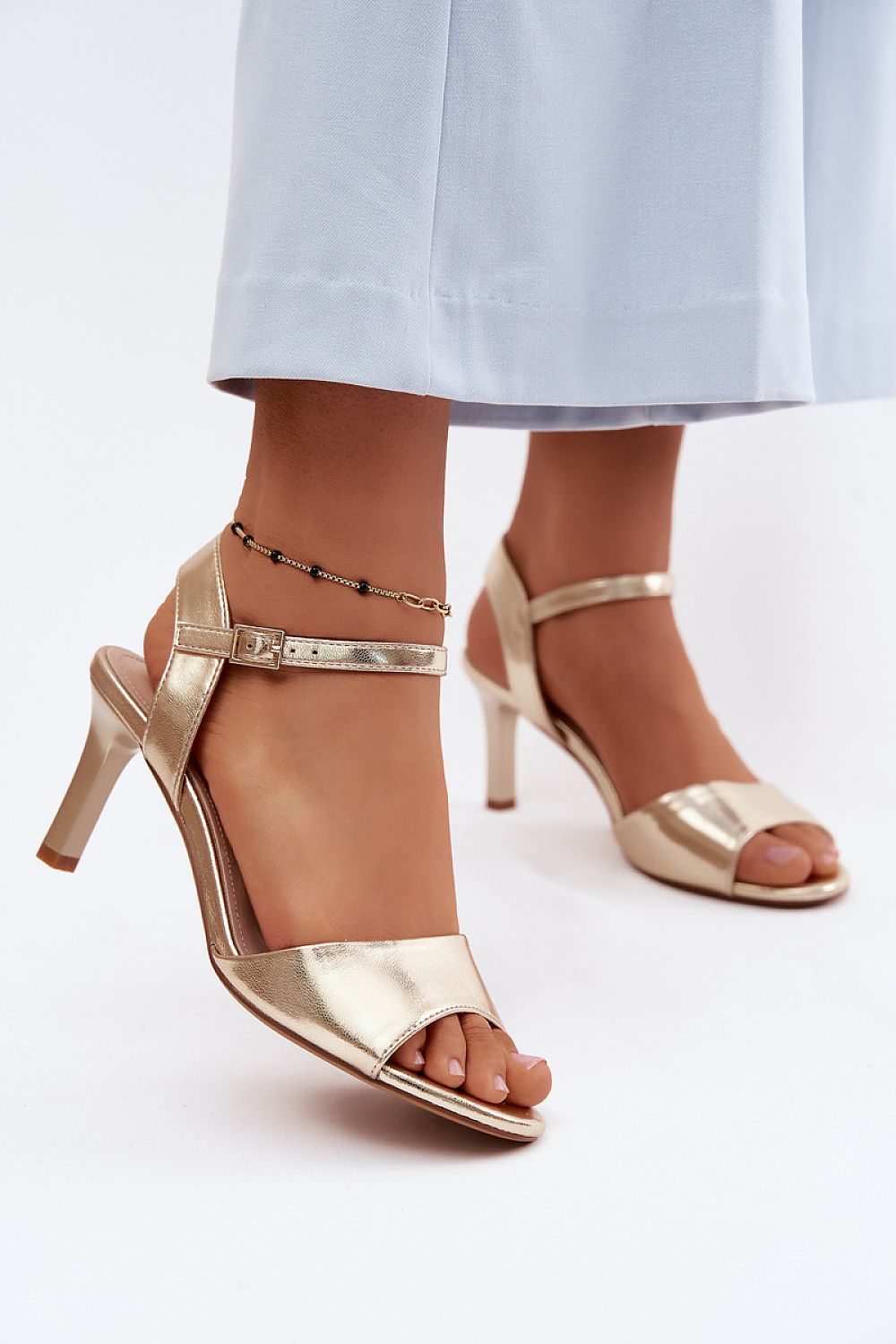  Sandale cu toc model 228106 Step in style 