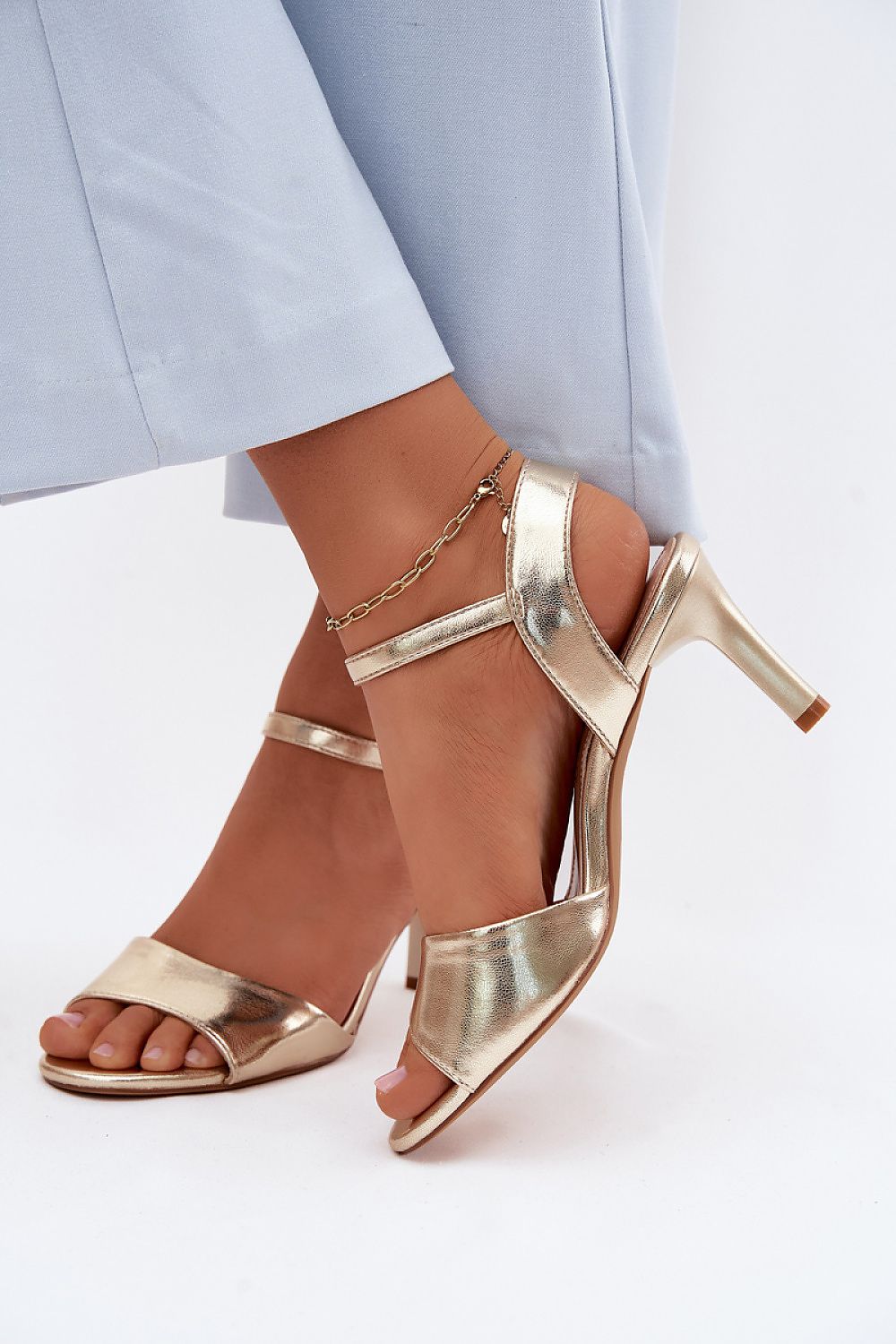  Sandale cu toc model 228106 Step in style 