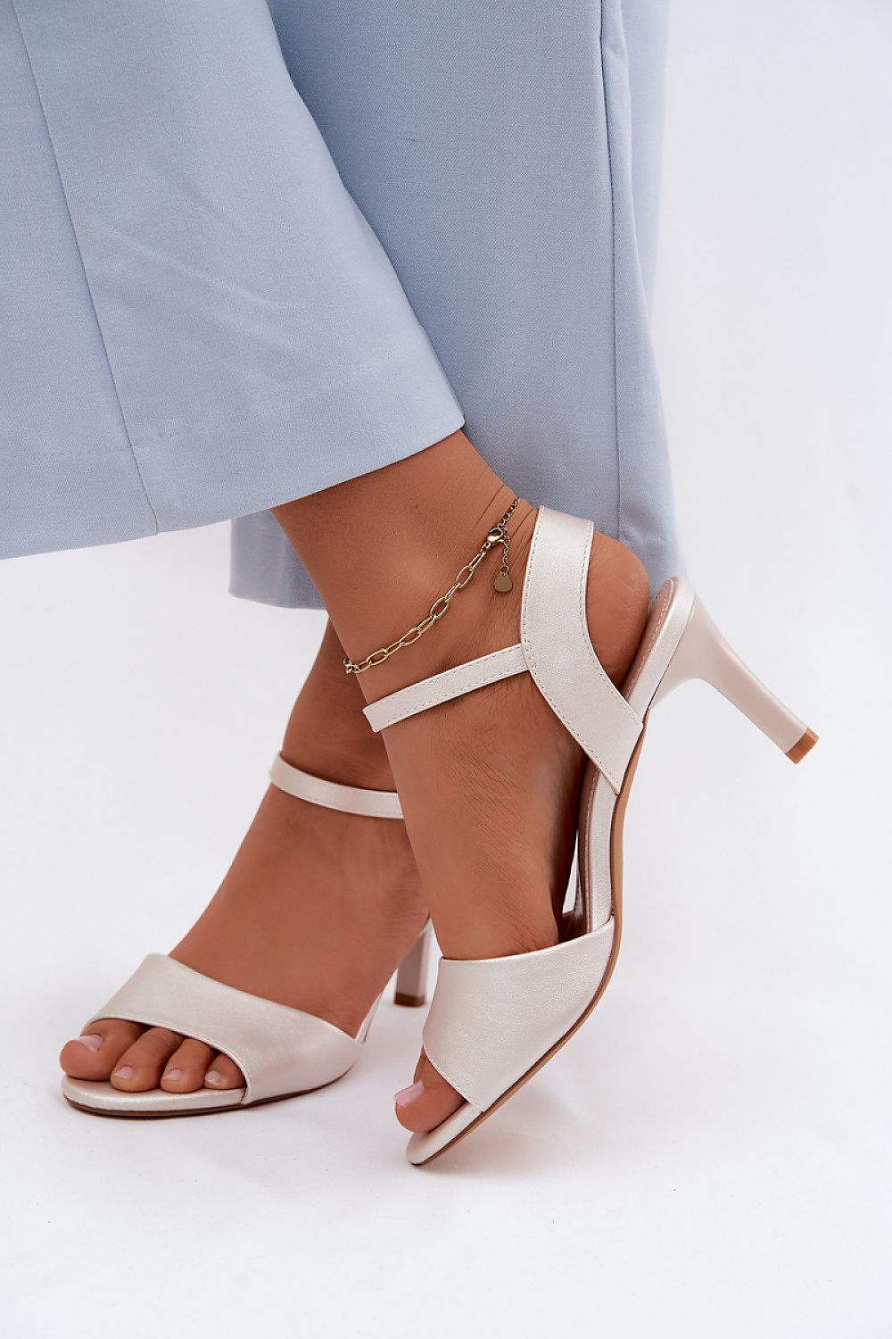  Sandale cu toc model 228107 Step in style 