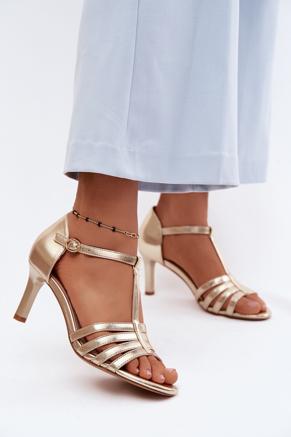  Sandale cu toc model 228109 Step in style 