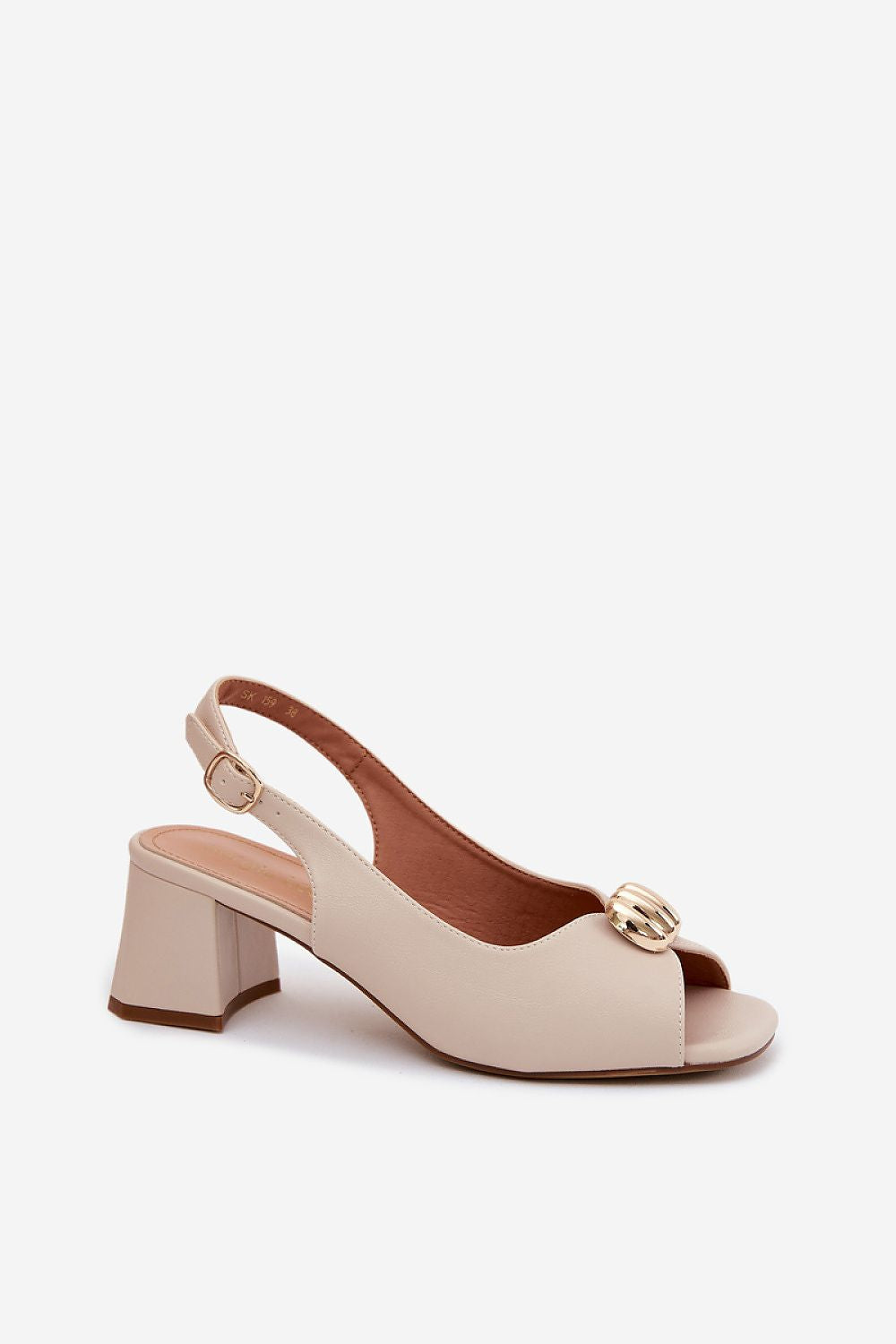  Sandale cu toc model 228110 Step in style 