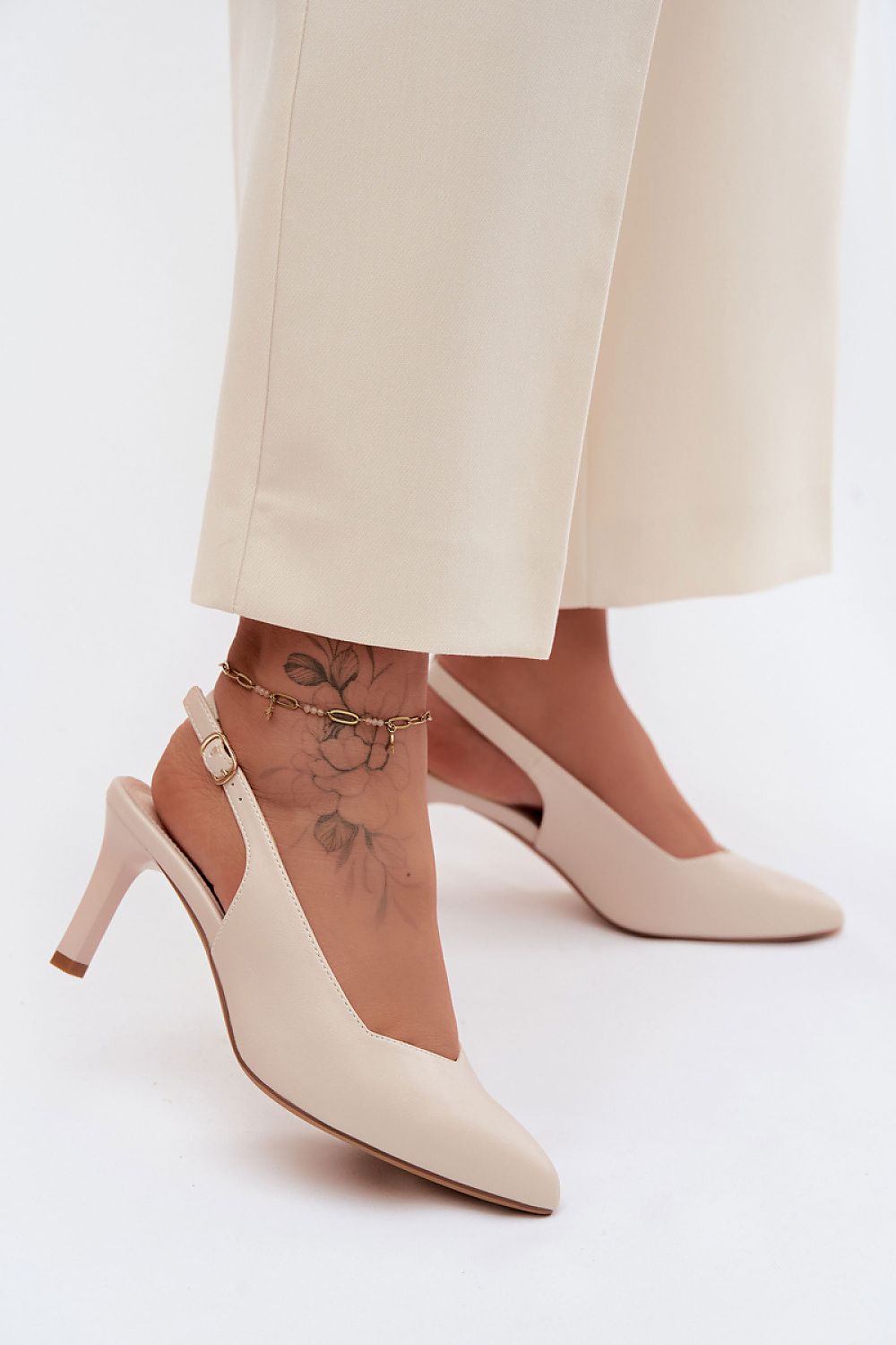  Sandale cu toc model 228112 Step in style 