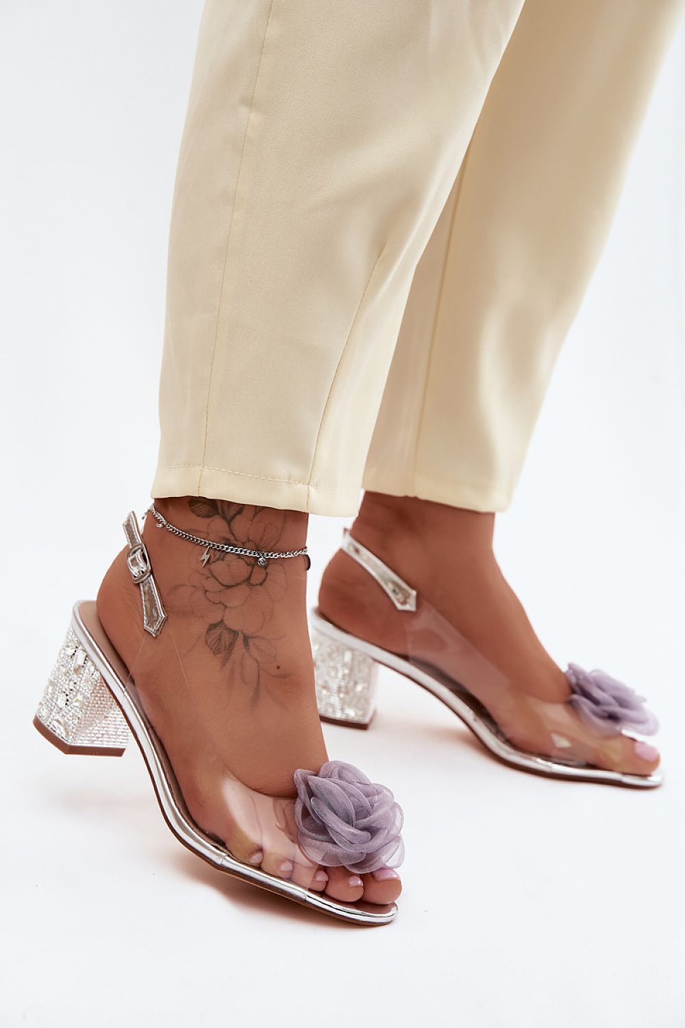  Sandale cu toc model 228120 Step in style 