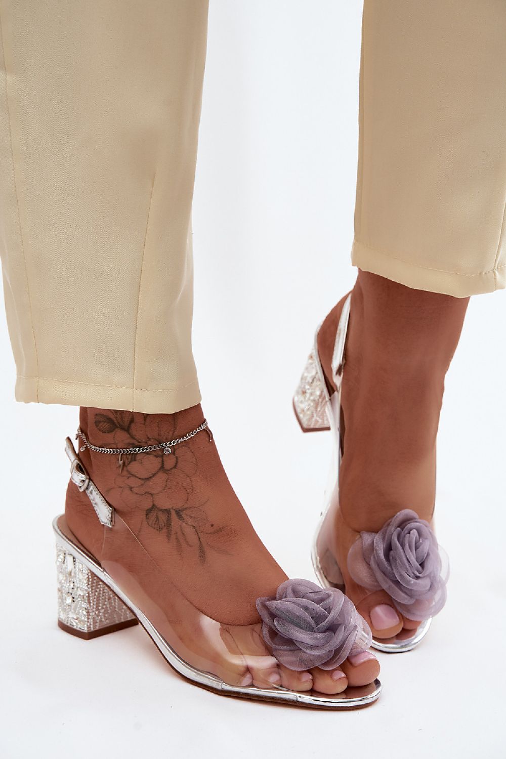  Sandale cu toc model 228120 Step in style 
