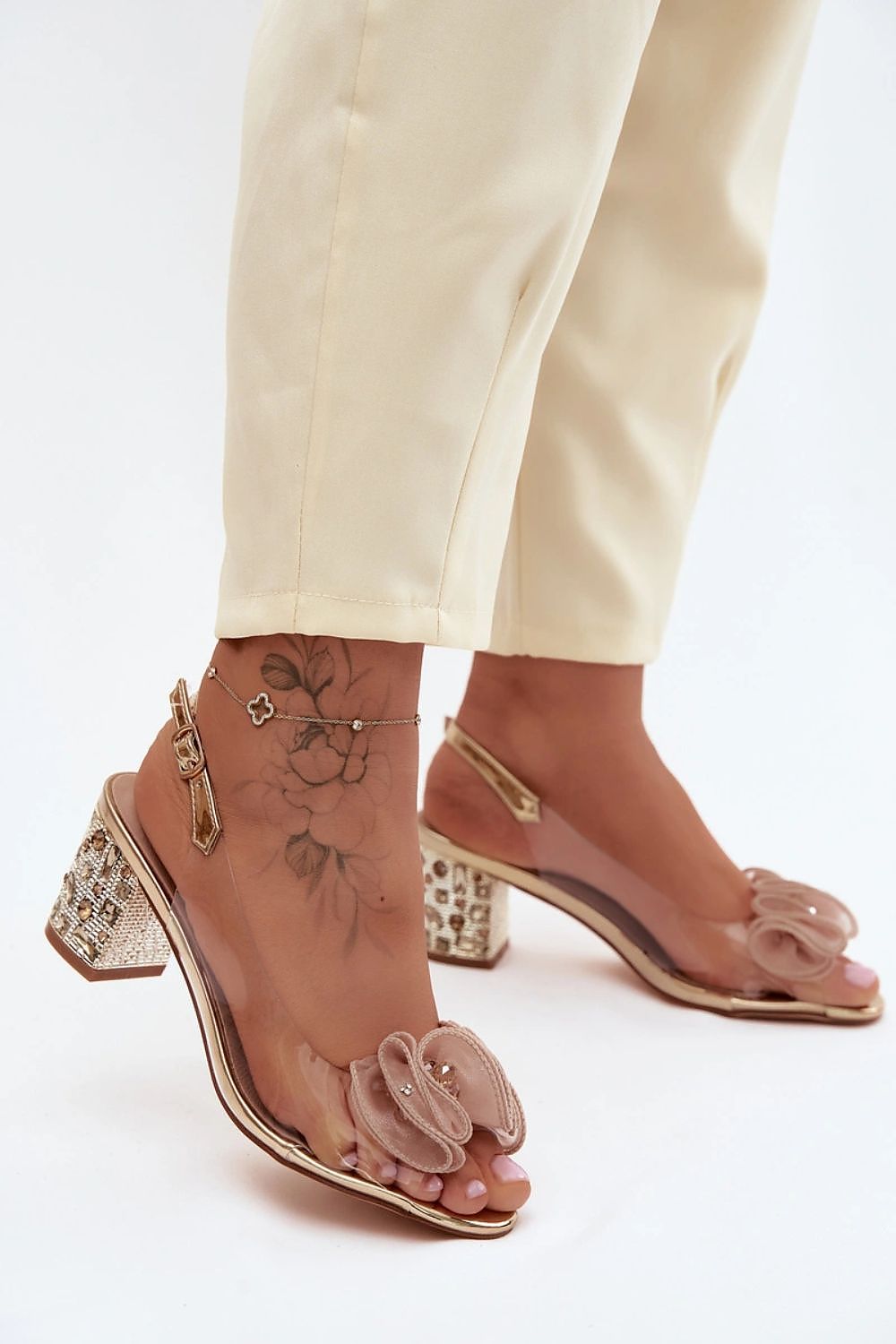  Sandale cu toc model 228114 Step in style 