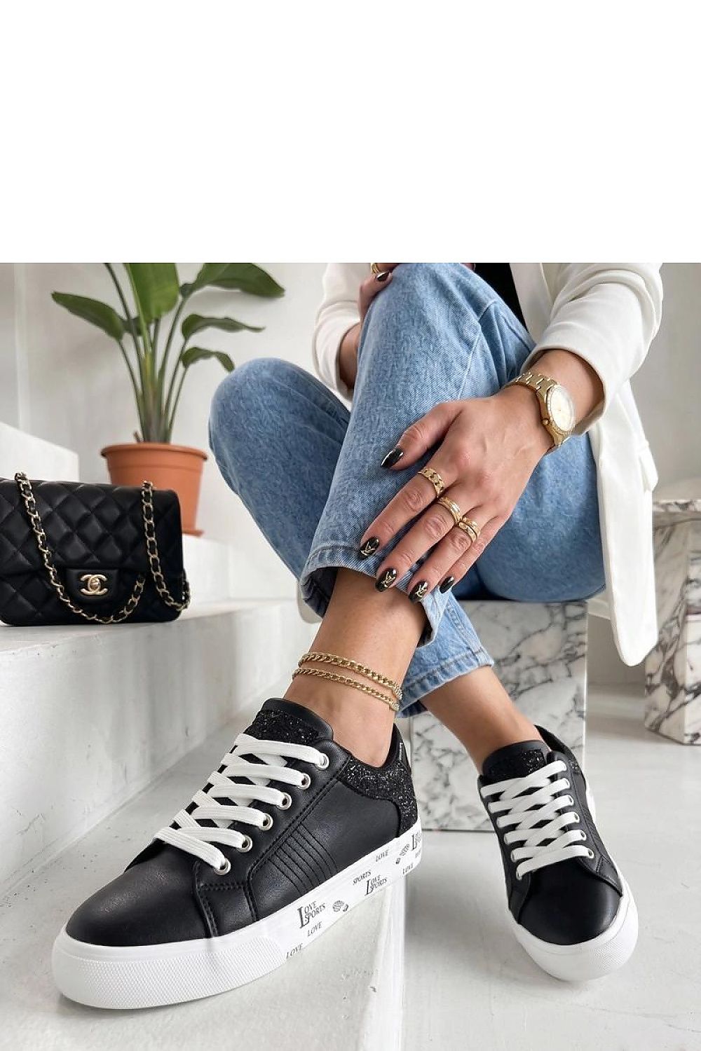  Pantofi sport pe platformă model 228199 Solea 