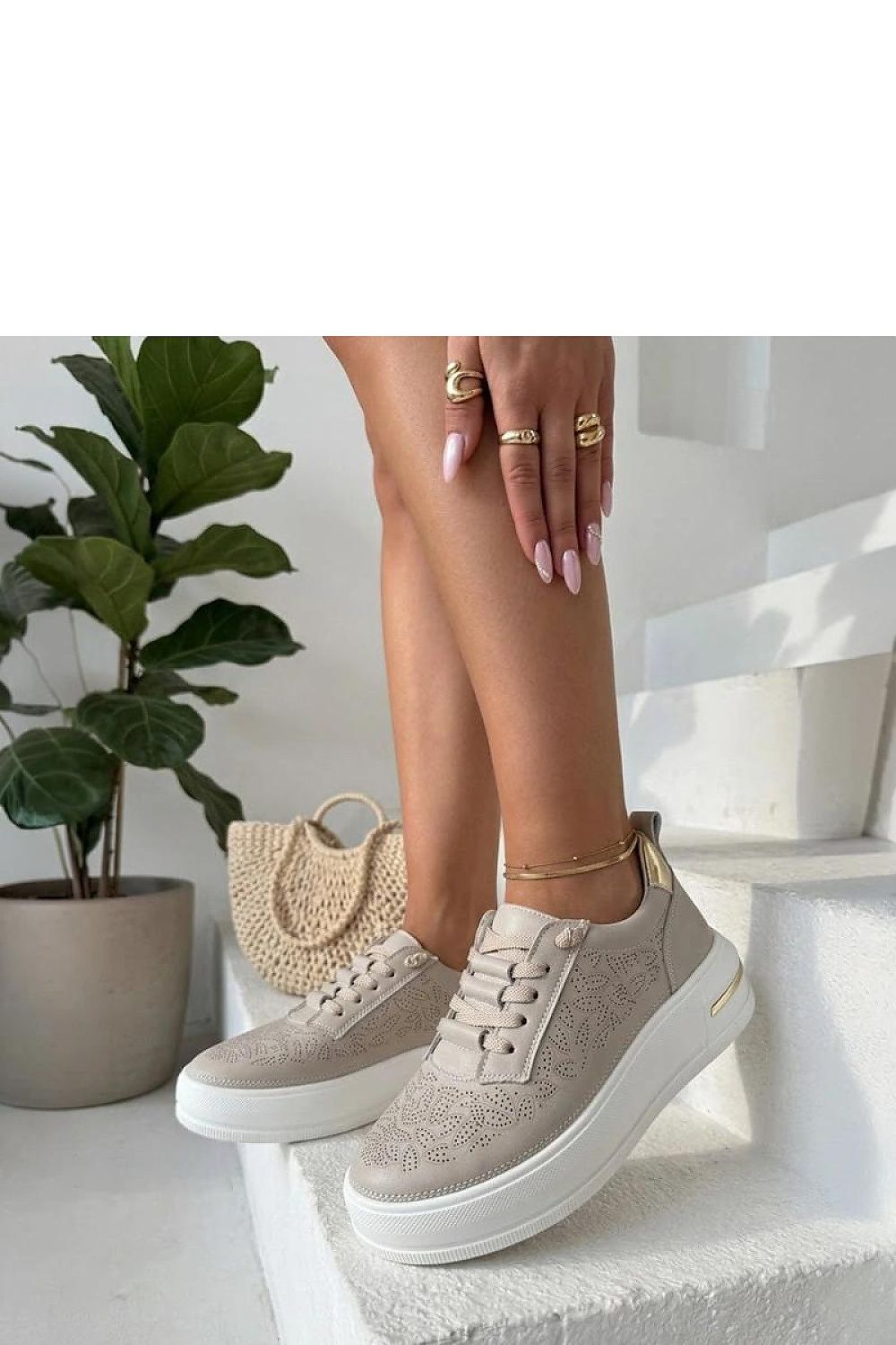  Pantofi sport pe platformă model 228210 Solea 