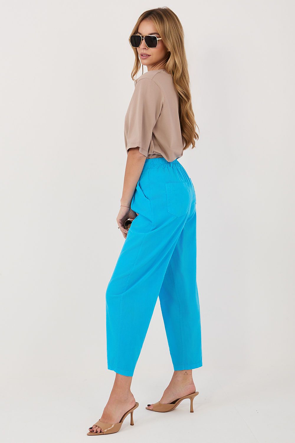  Pantaloni din catifea model 228357 Rue Paris 