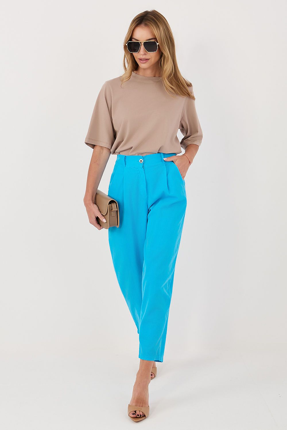 Pantaloni din catifea model 228357 Rue Paris 