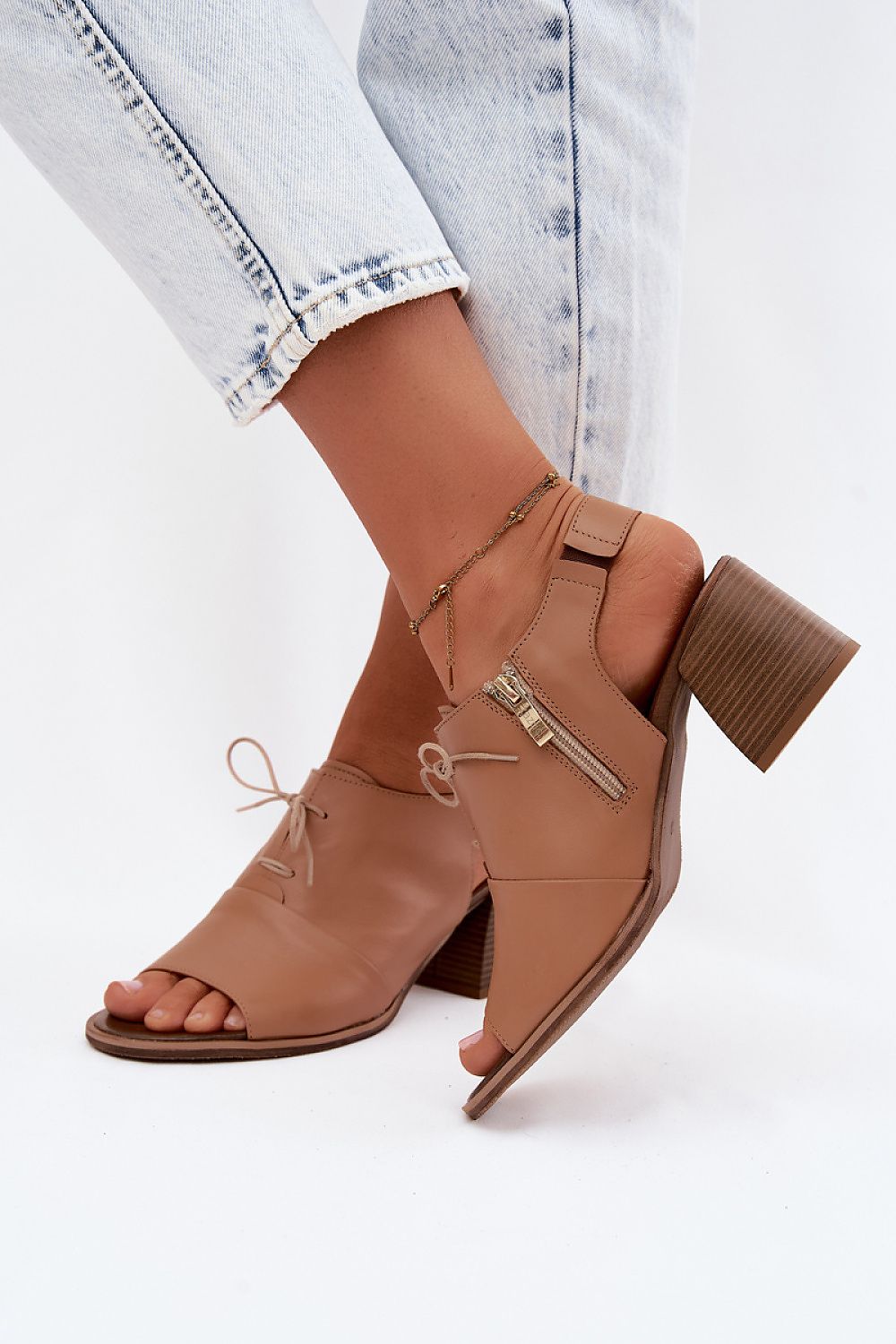  Sandale cu toc model 228387 Step in style 