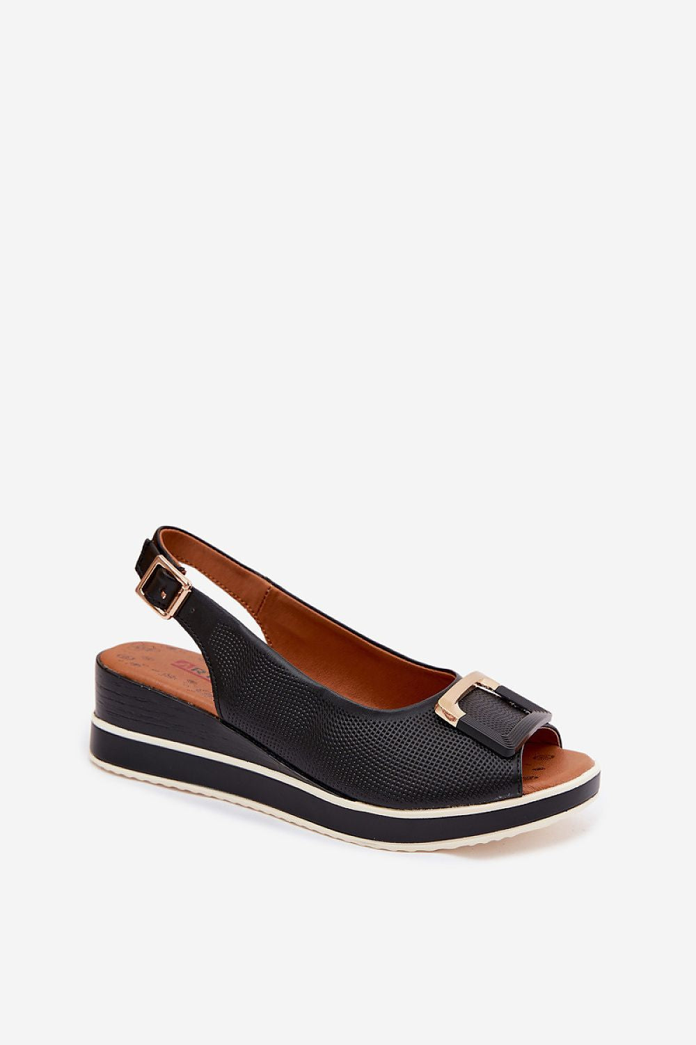  Sandale cu talpă tip pană model 228389 Step in style 