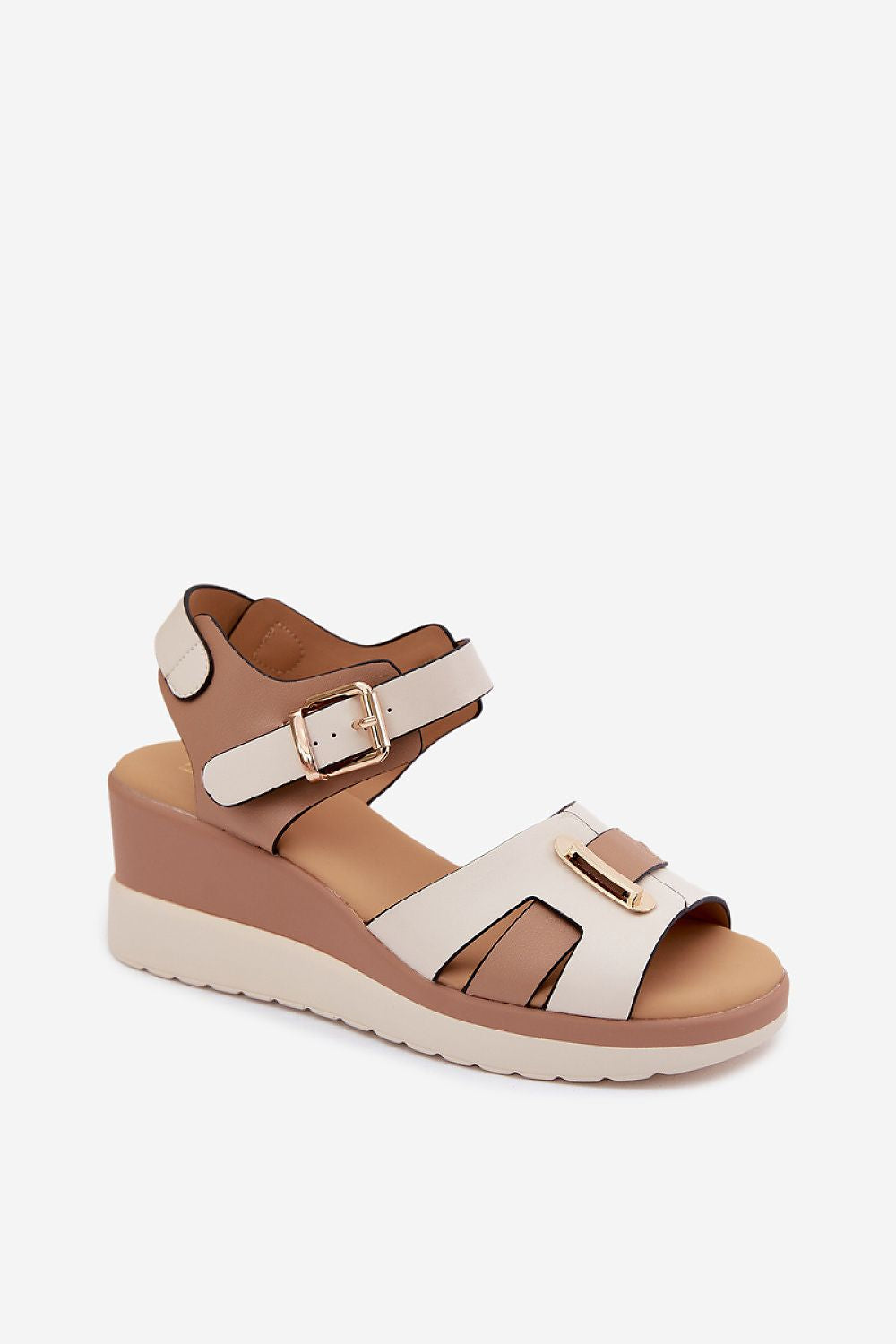  Sandale cu talpă tip pană model 228390 Step in style 