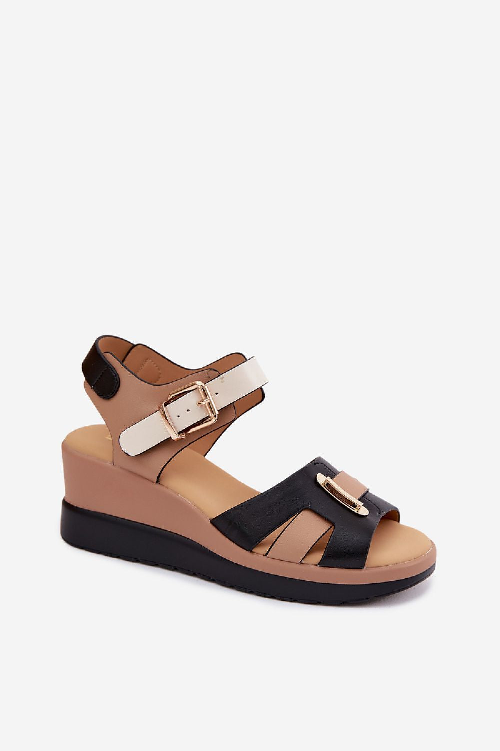  Sandale cu talpă tip pană model 228391 Step in style 