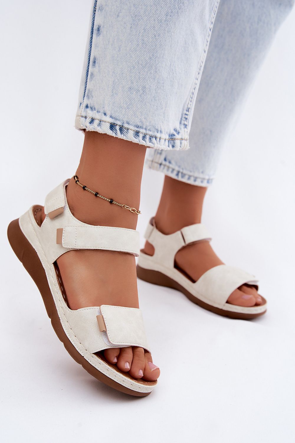  Sandale cu talpă tip pană model 228396 Step in style 