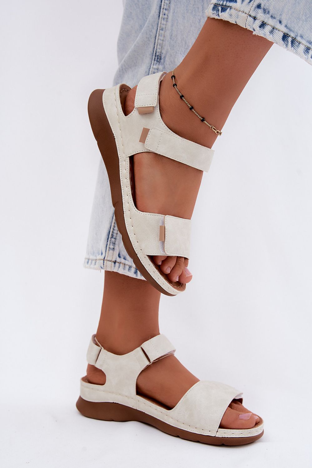  Sandale cu talpă tip pană model 228396 Step in style 