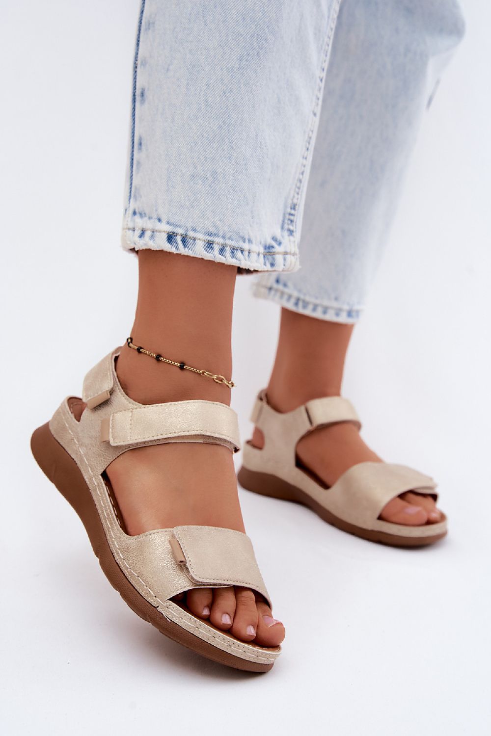  Sandale cu talpă tip pană model 228397 Step in style 