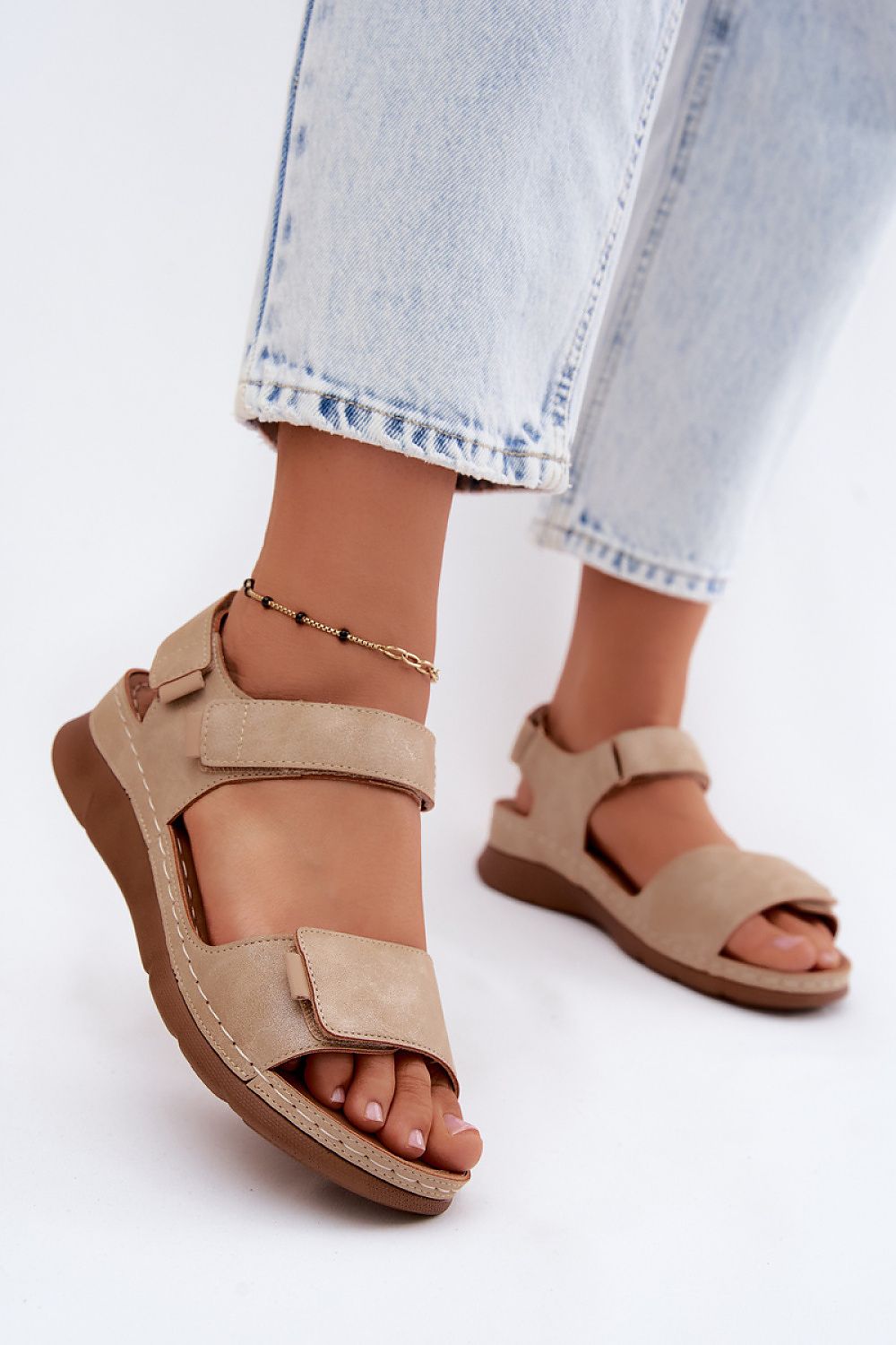  Sandale cu talpă tip pană model 228398 Step in style 