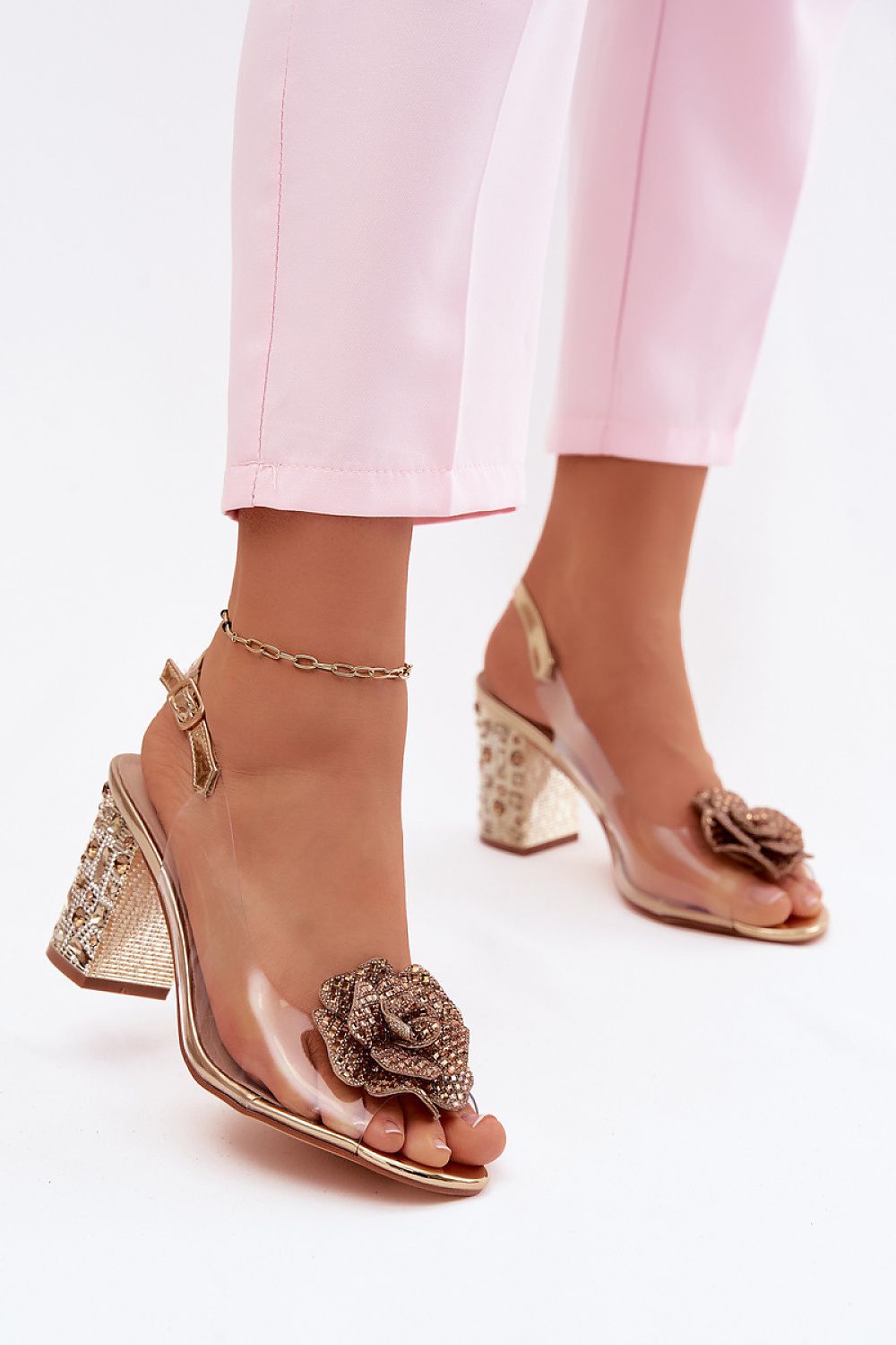  Sandale cu toc model 228404 Step in style 