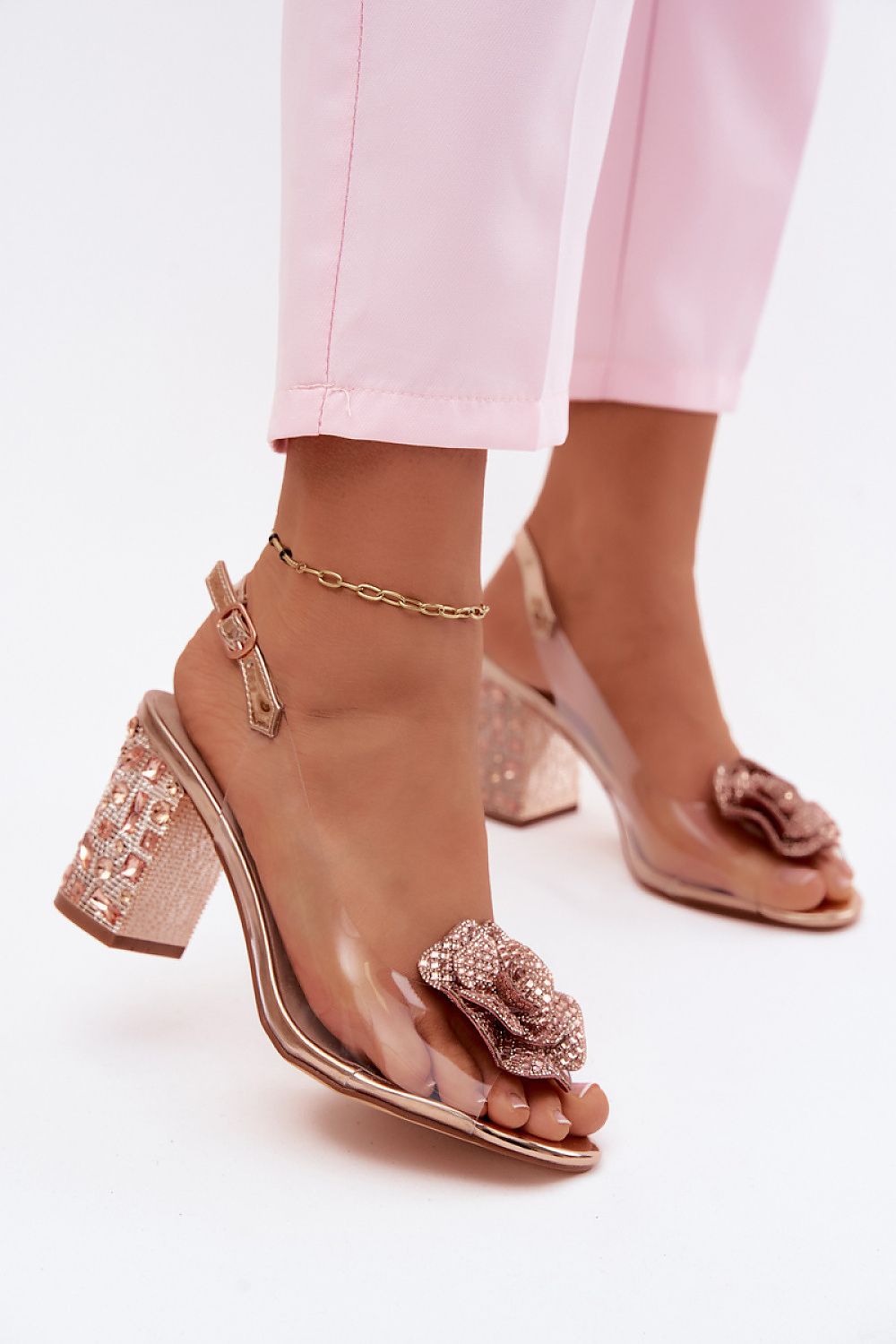  Sandale cu toc model 228405 Step in style 