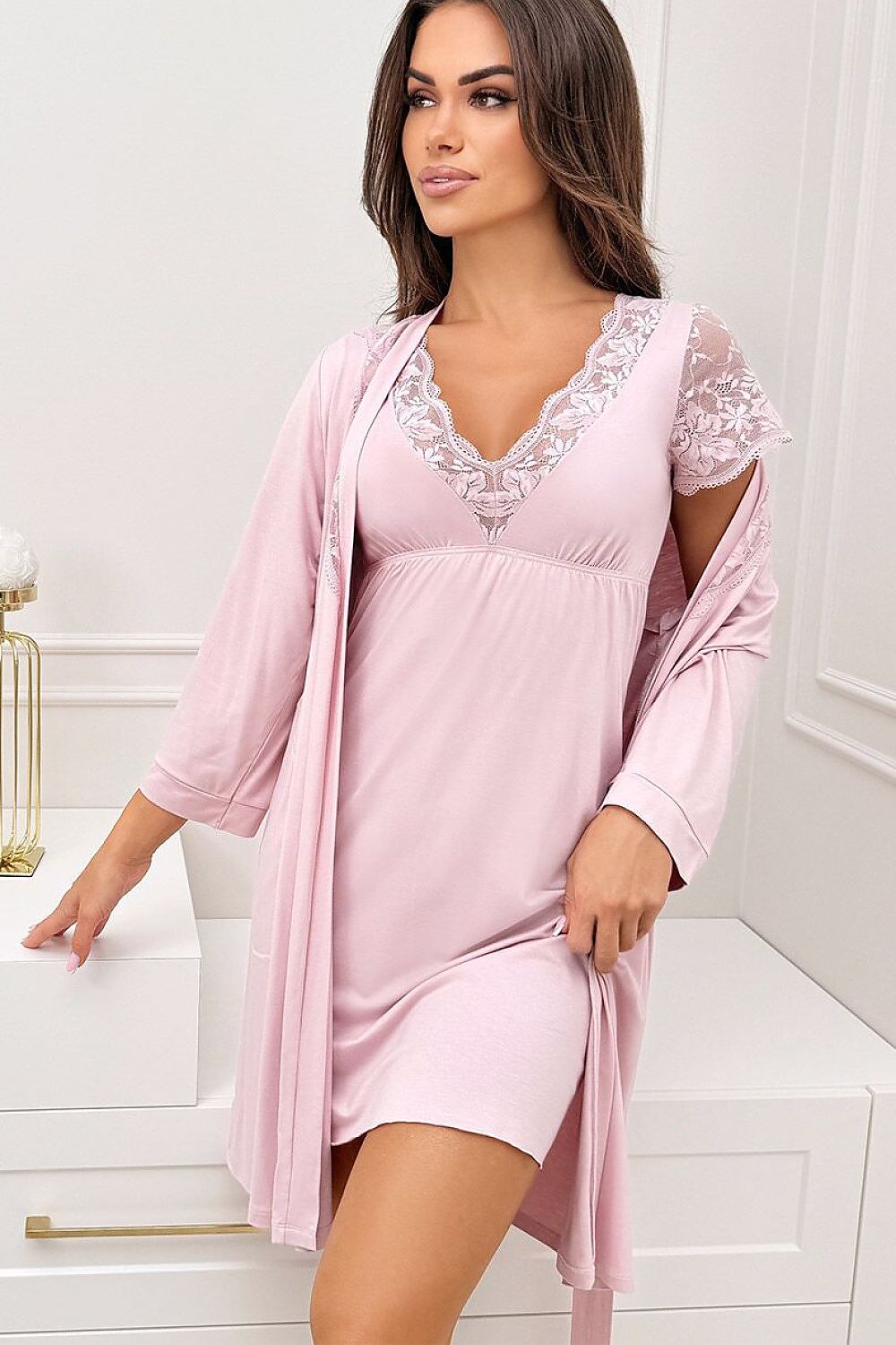  Cămaşă de noapte scurtă model 228614 Donna 