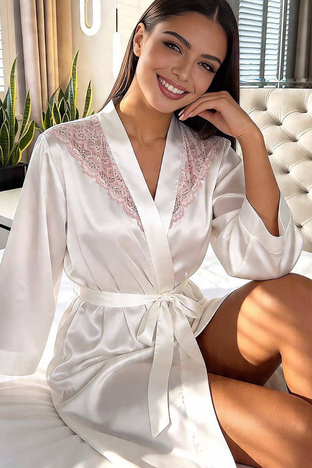  Cămaşă de noapte scurtă model 228621 Donna 