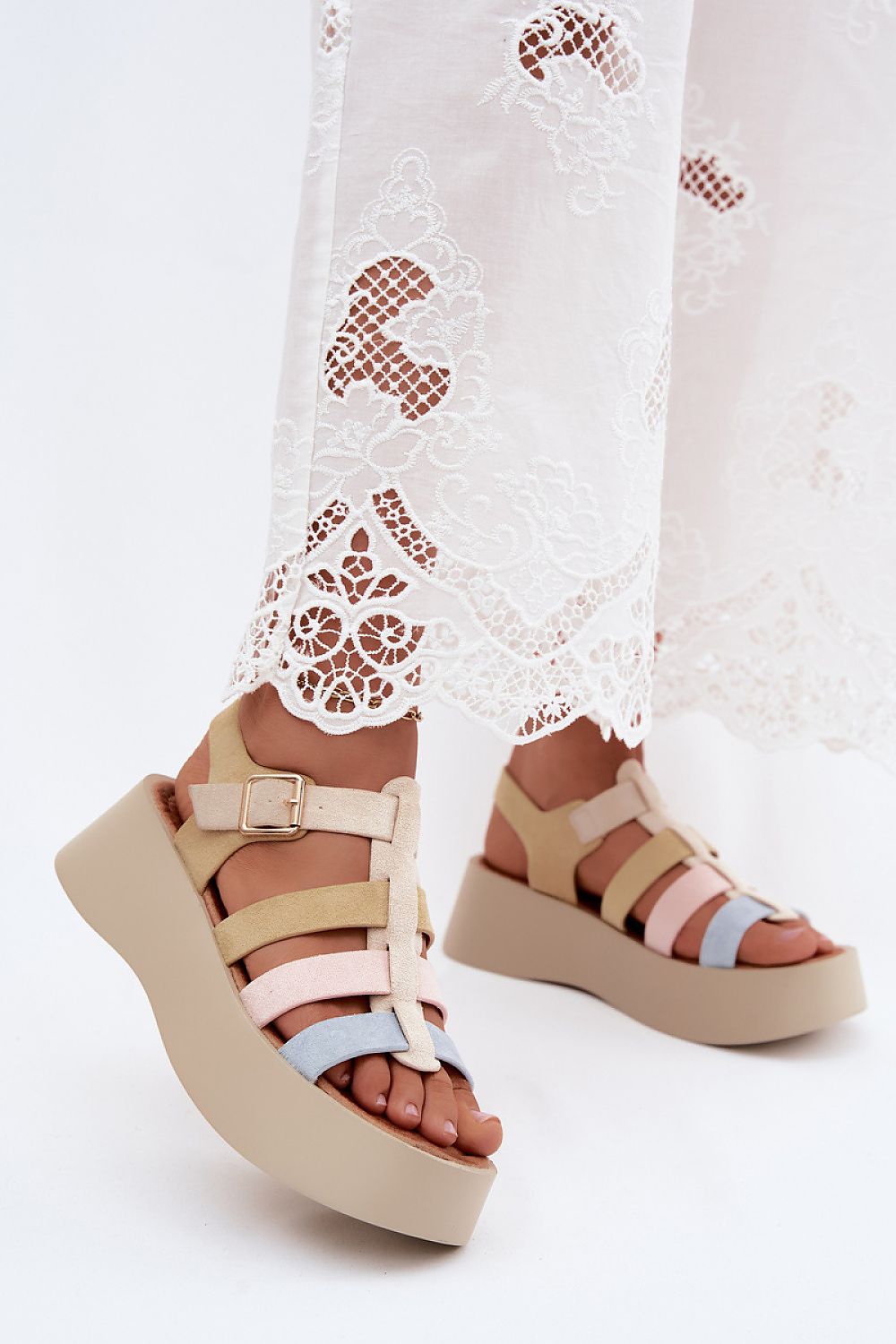  Sandale cu platformă model 228949 Step in style 