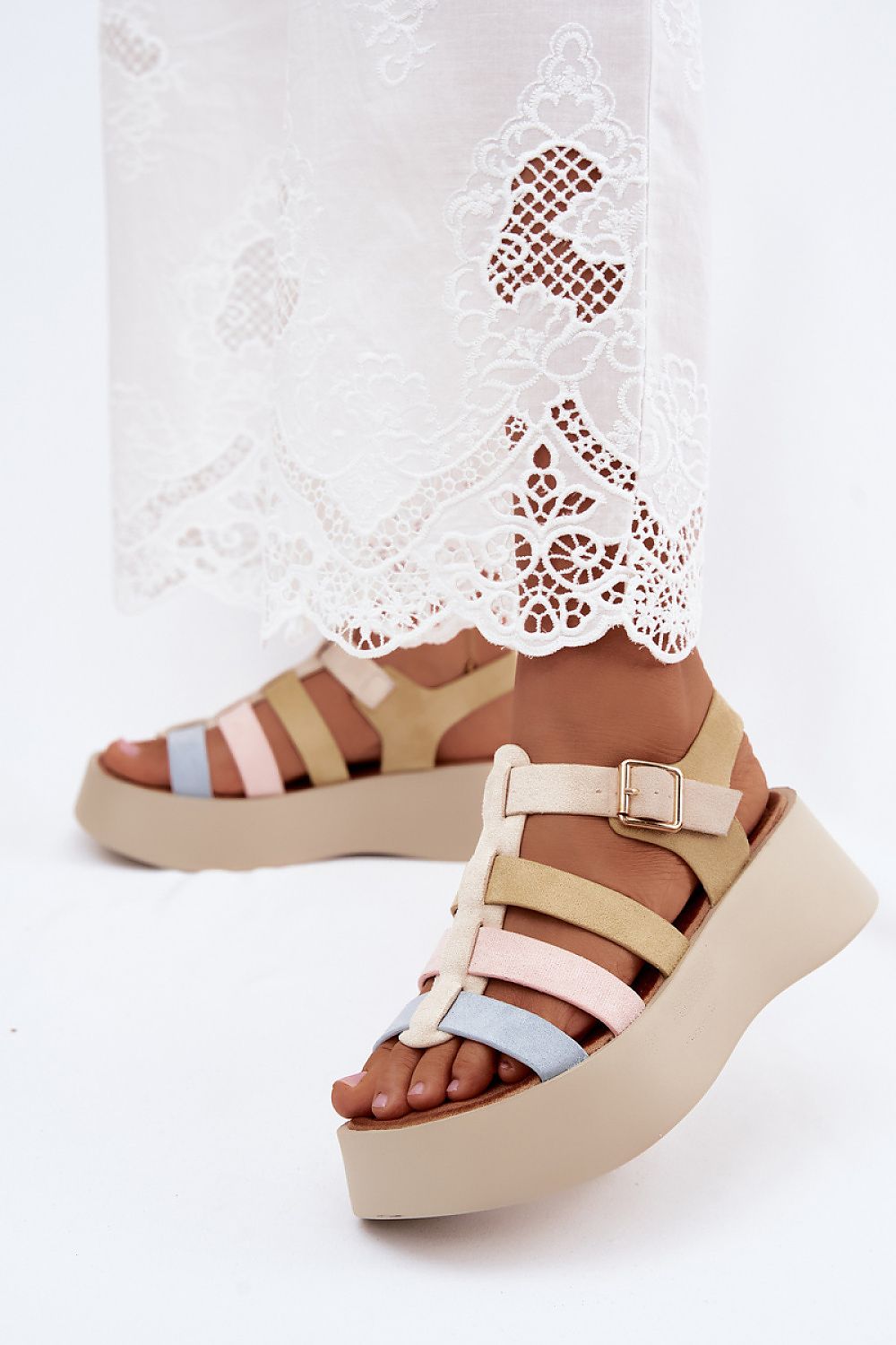  Sandale cu platformă model 228949 Step in style 