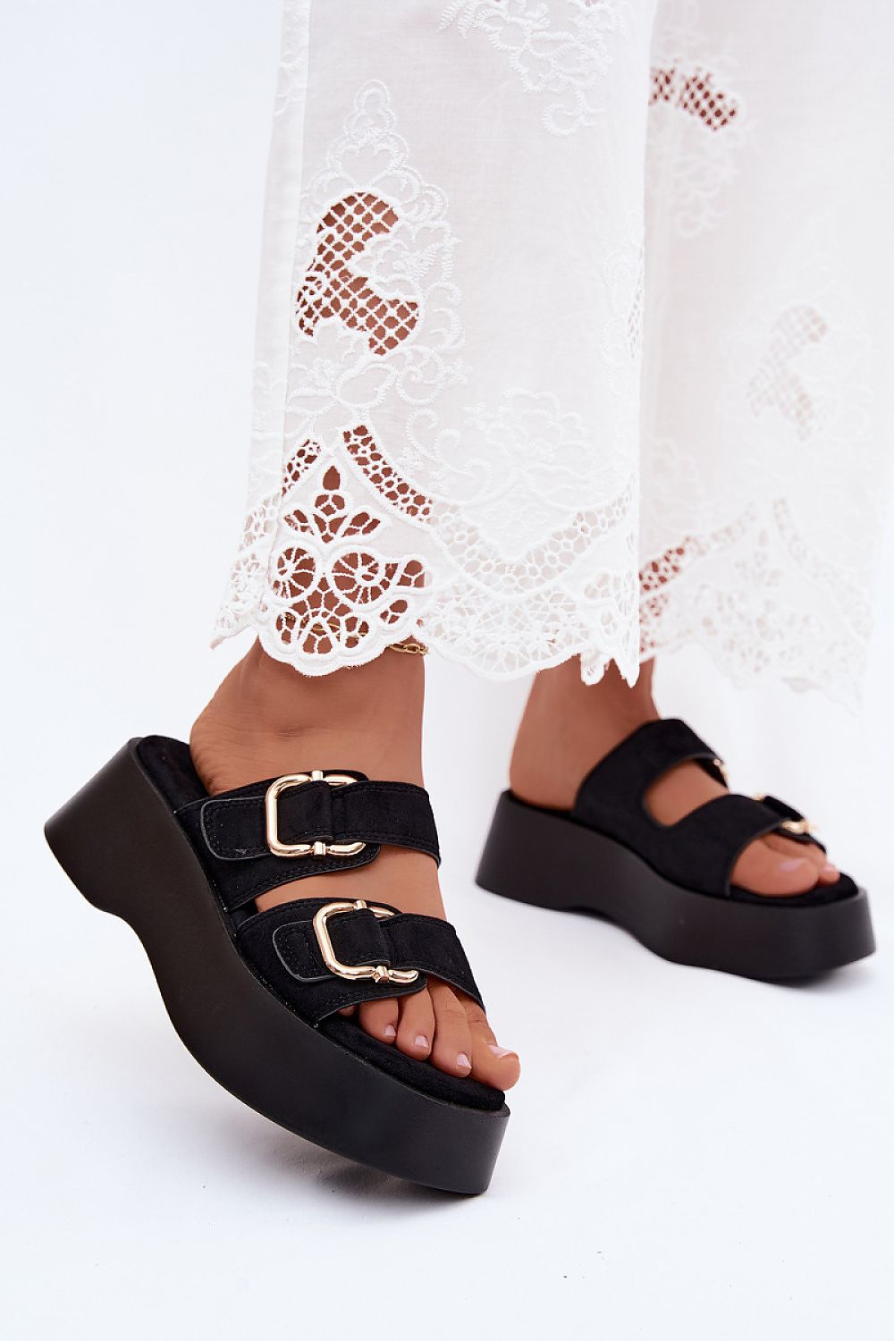  Papuci cu platformă model 228975 Step in style 