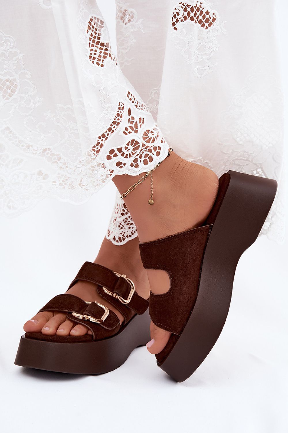  Papuci cu platformă model 228976 Step in style 