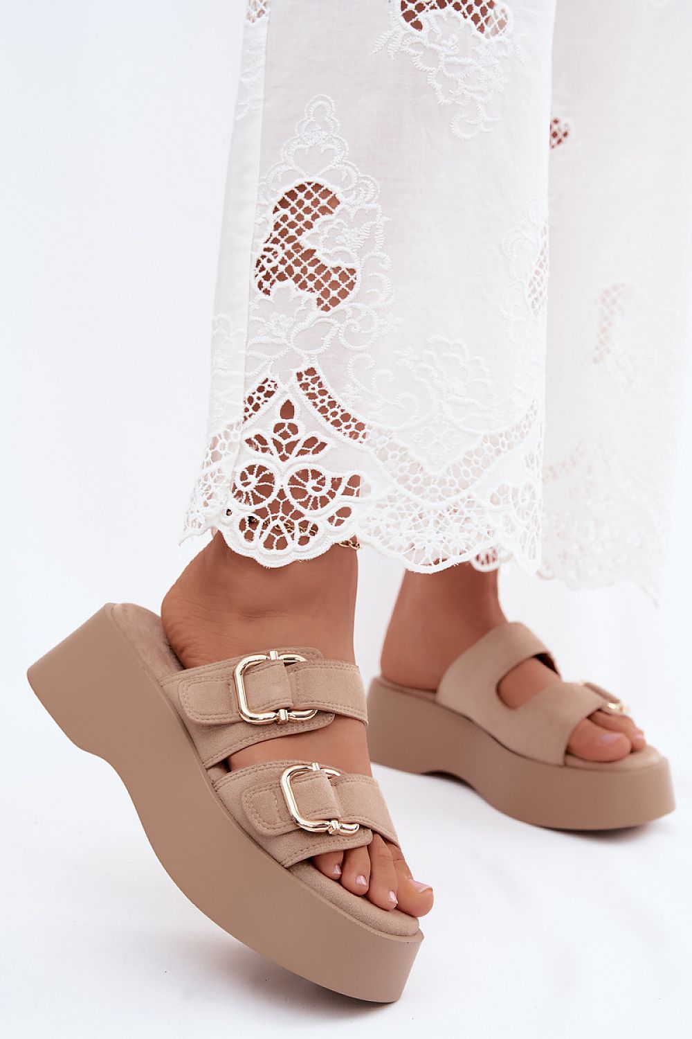  Papuci cu platformă model 228977 Step in style 