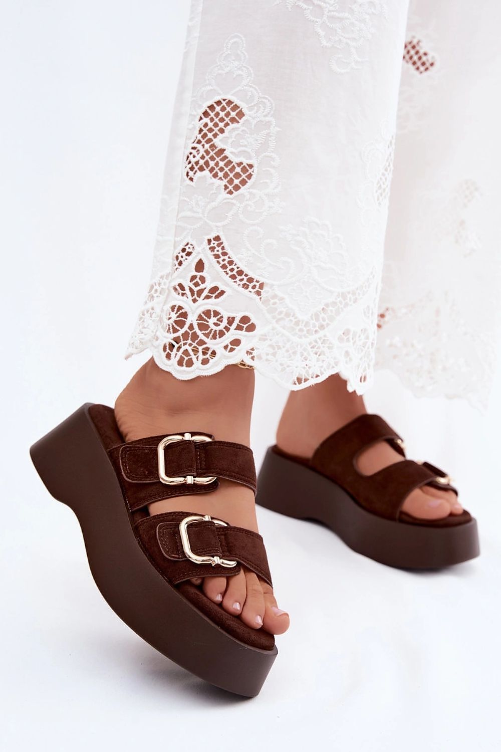  Papuci cu platformă model 228976 Step in style 