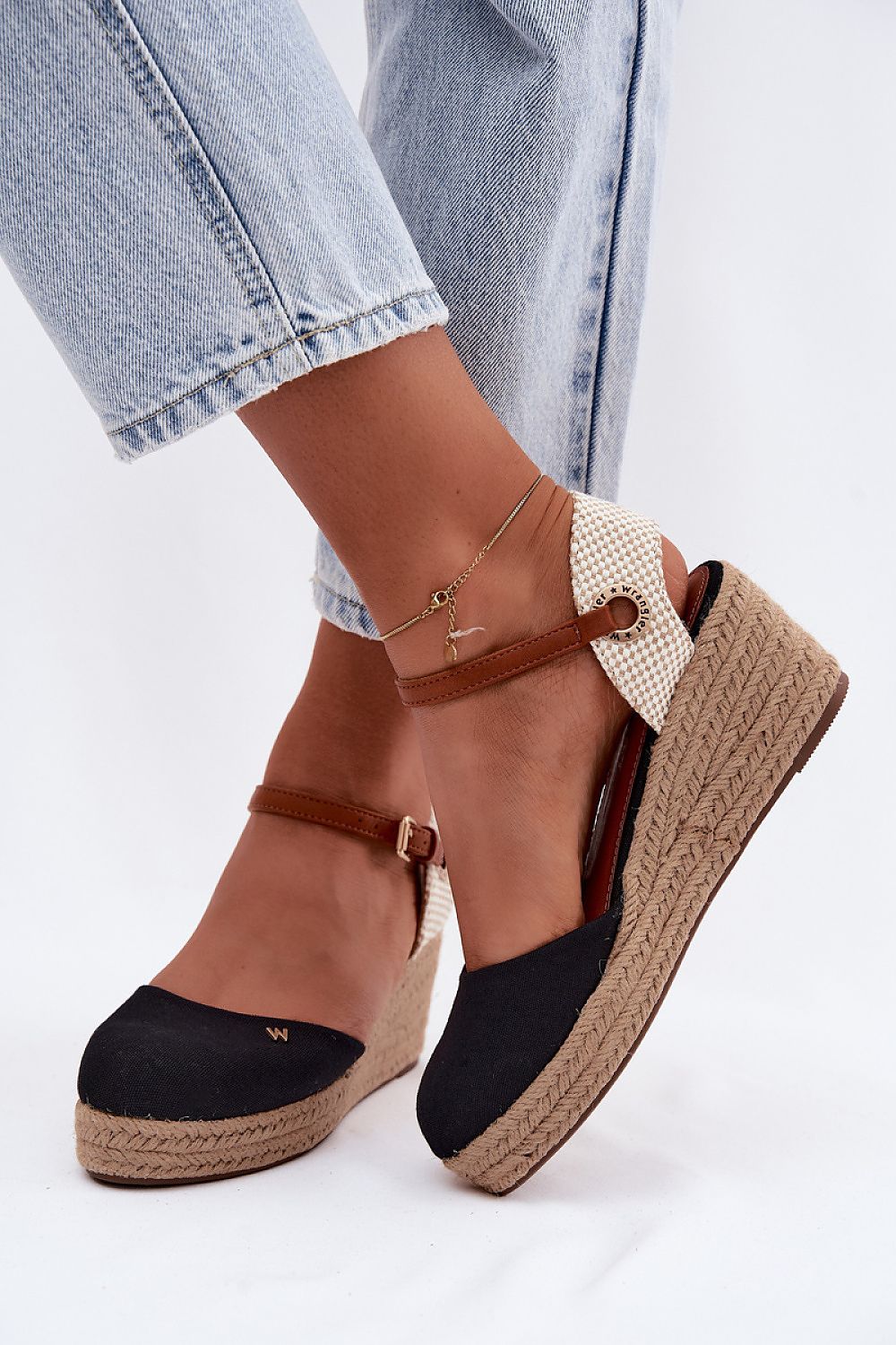  Sandale cu talpă tip pană model 229271 Step in style 