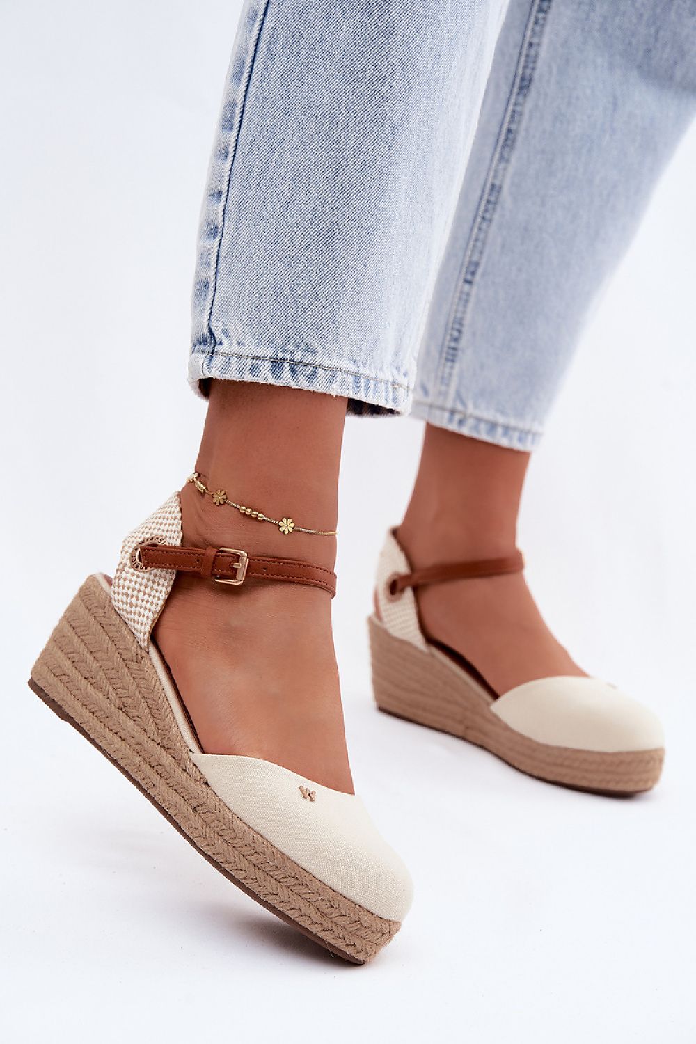  Sandale cu talpă tip pană model 229272 Step in style 