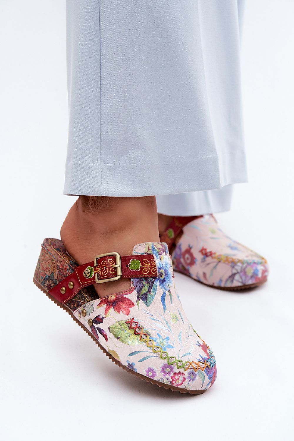  Sandale cu talpă tip pană model 229293 Step in style 