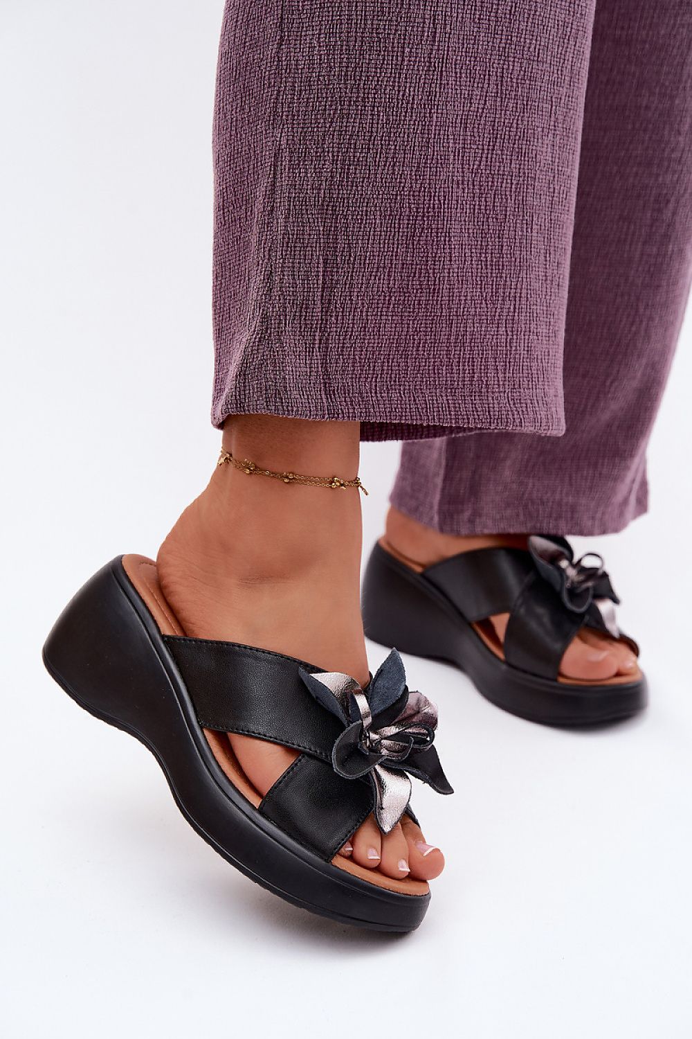  Sandale cu talpă tip pană model 229296 Step in style 