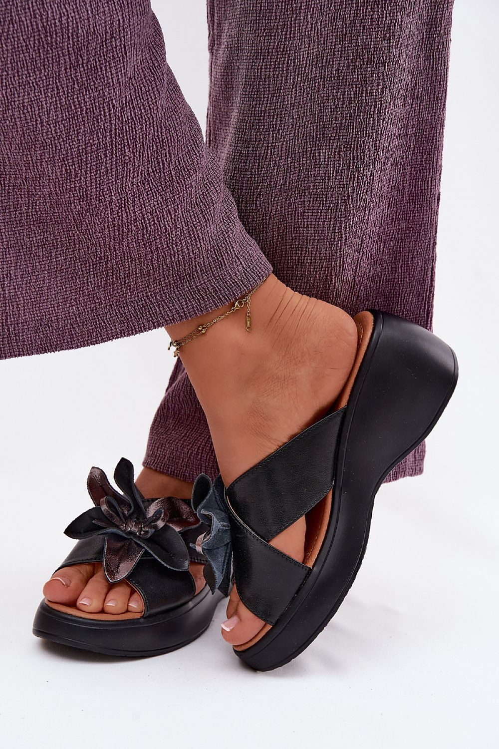  Sandale cu talpă tip pană model 229296 Step in style 