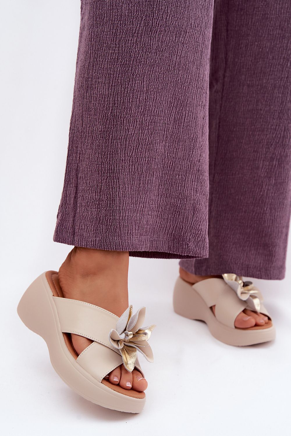  Sandale cu talpă tip pană model 229297 Step in style 
