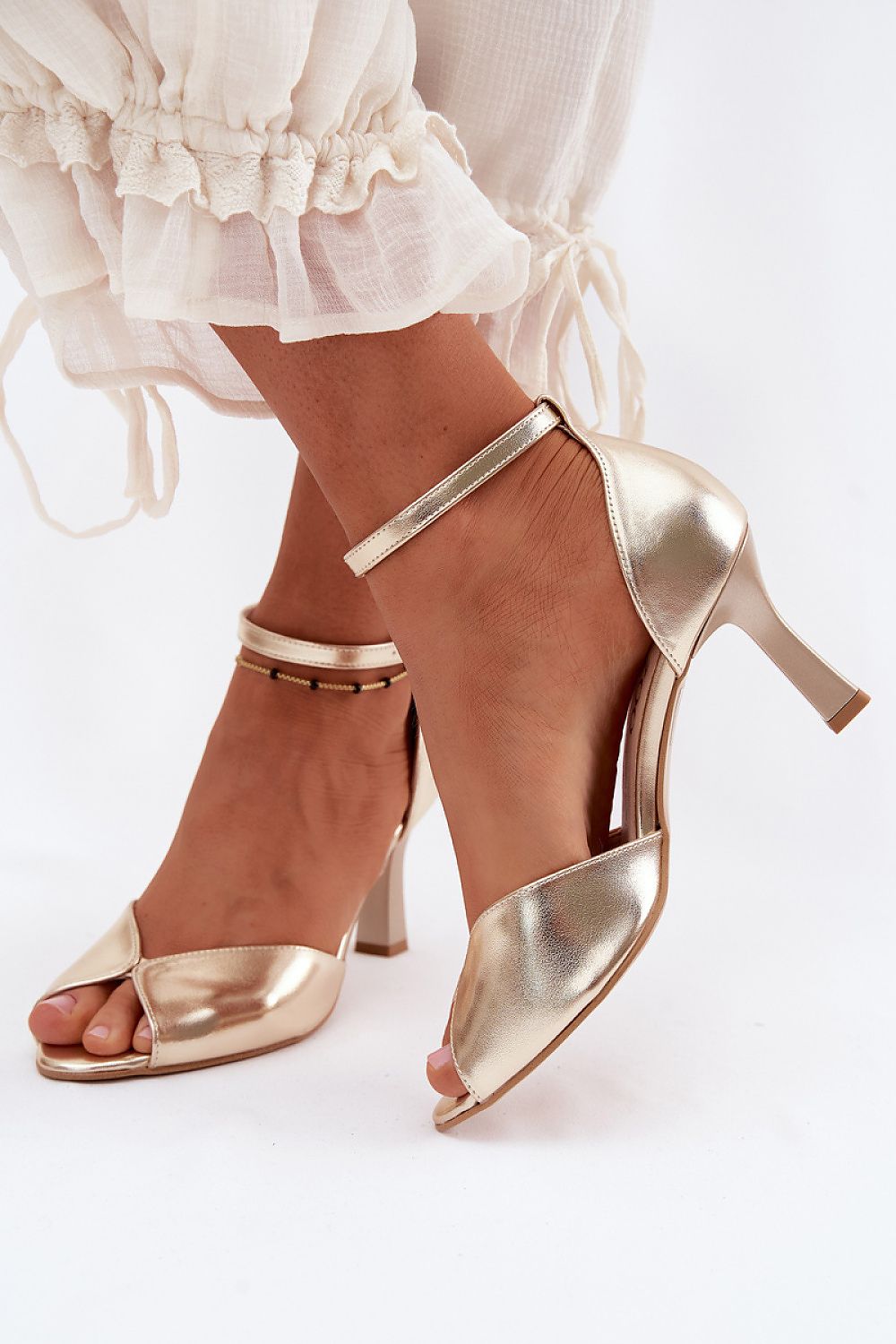  Sandale cu toc model 229703 Step in style 