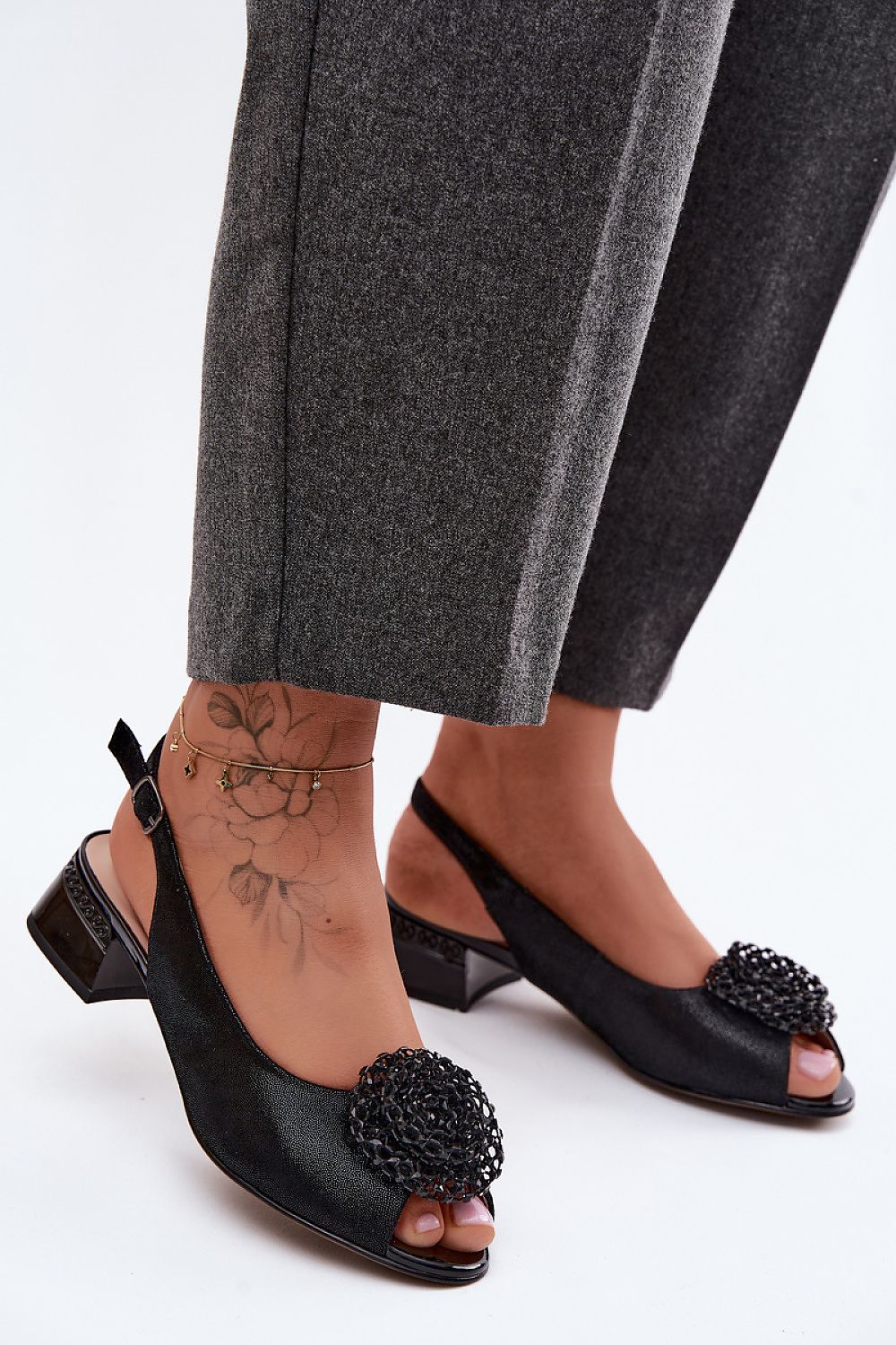  Sandale cu toc model 229718 Step in style 