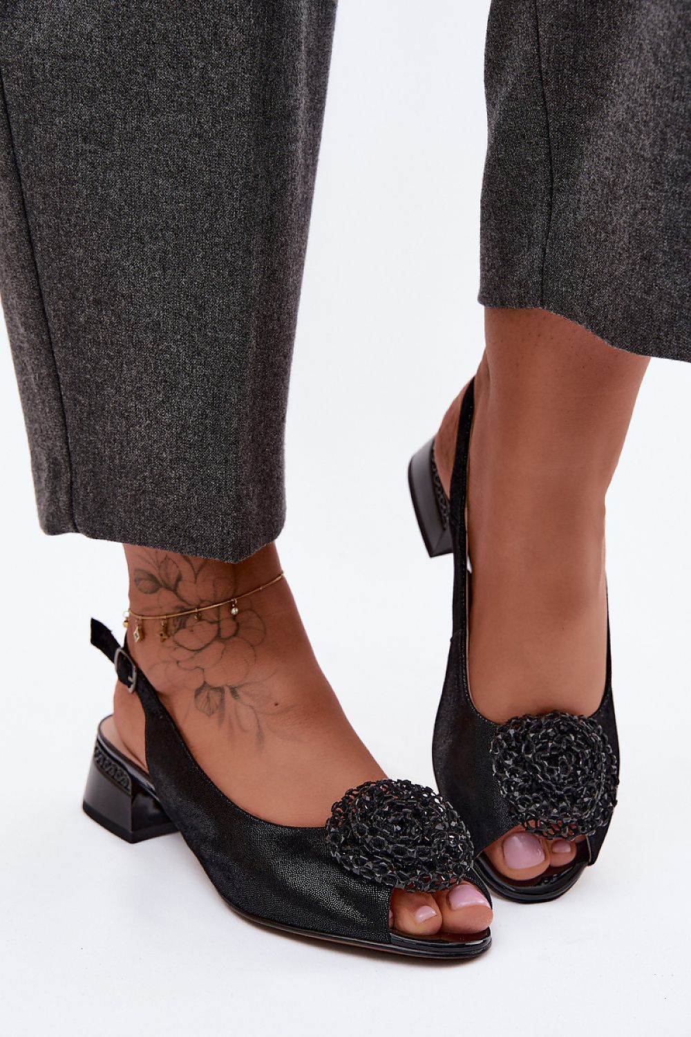  Sandale cu toc model 229718 Step in style 