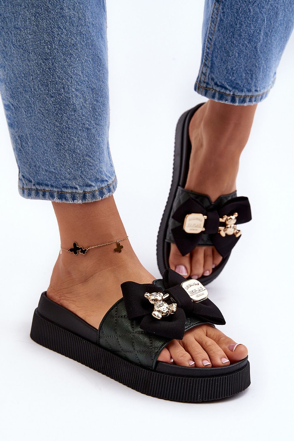  Papuci cu platformă model 229725 Step in style 