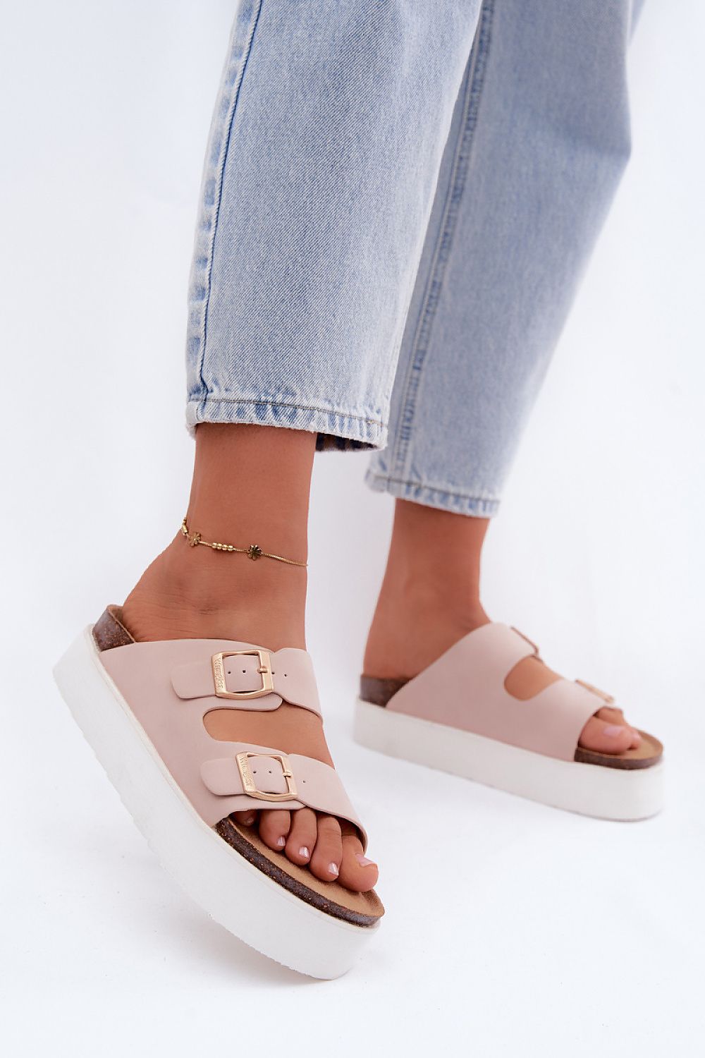  Papuci cu platformă model 229728 Step in style 