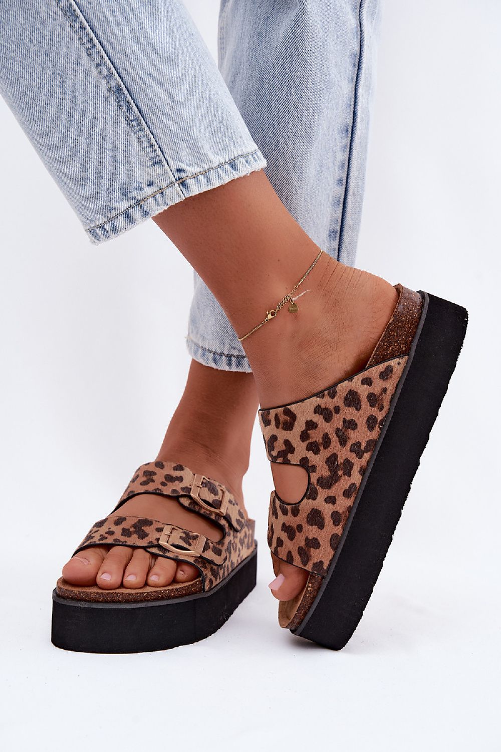  Papuci cu platformă model 229729 Step in style 