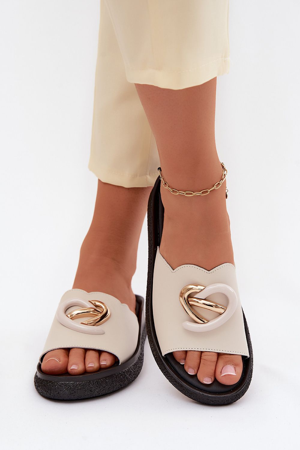  Sandale cu talpă tip pană model 229731 Step in style 