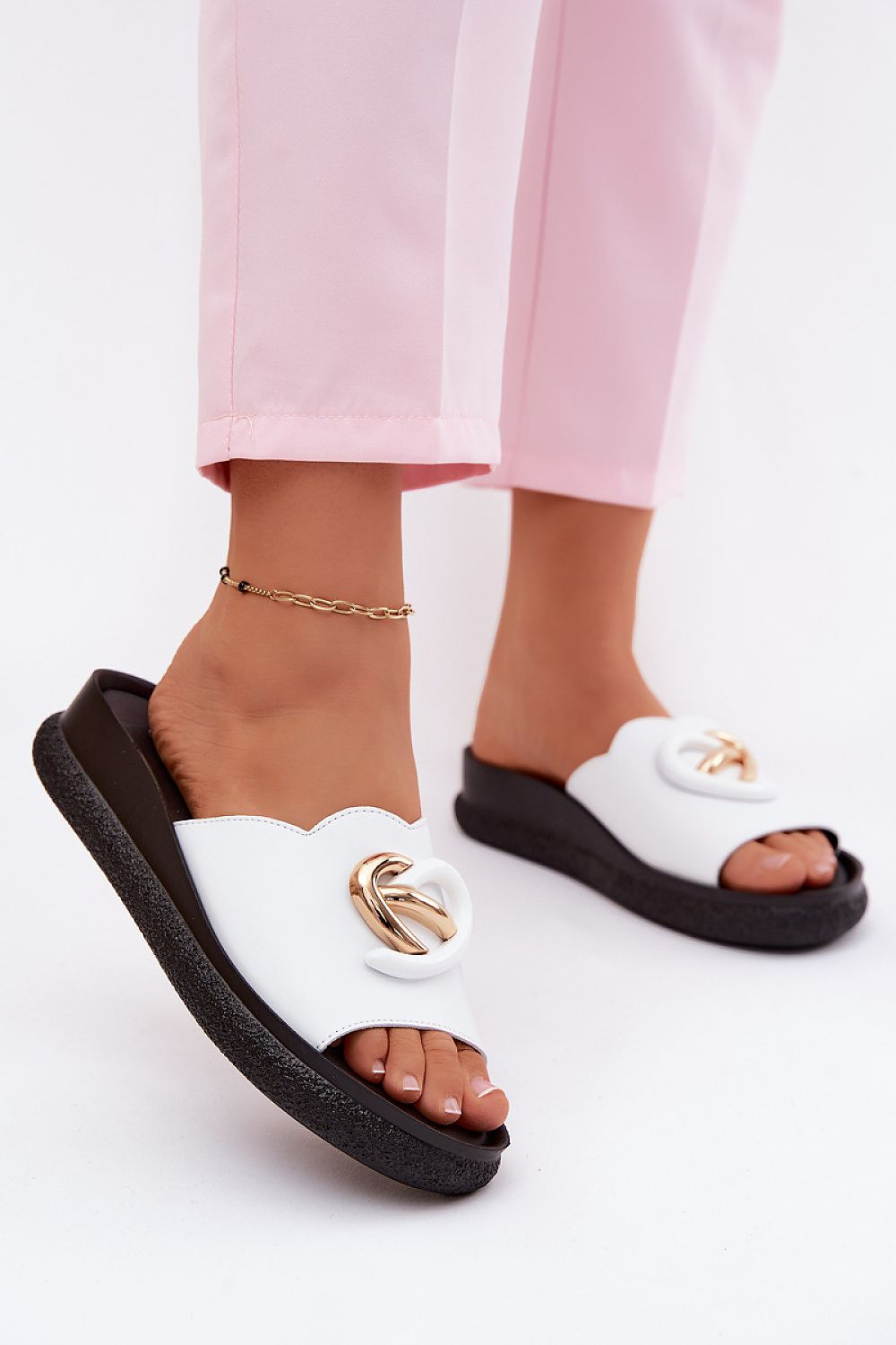  Sandale cu talpă tip pană model 229732 Step in style 