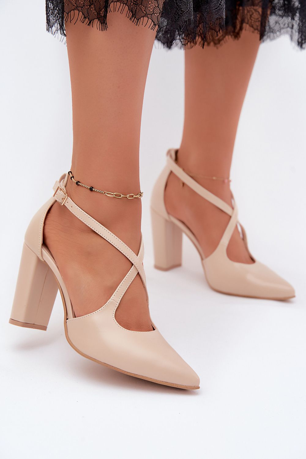  Pantofi dcu toc gros model 229738 Step in style 