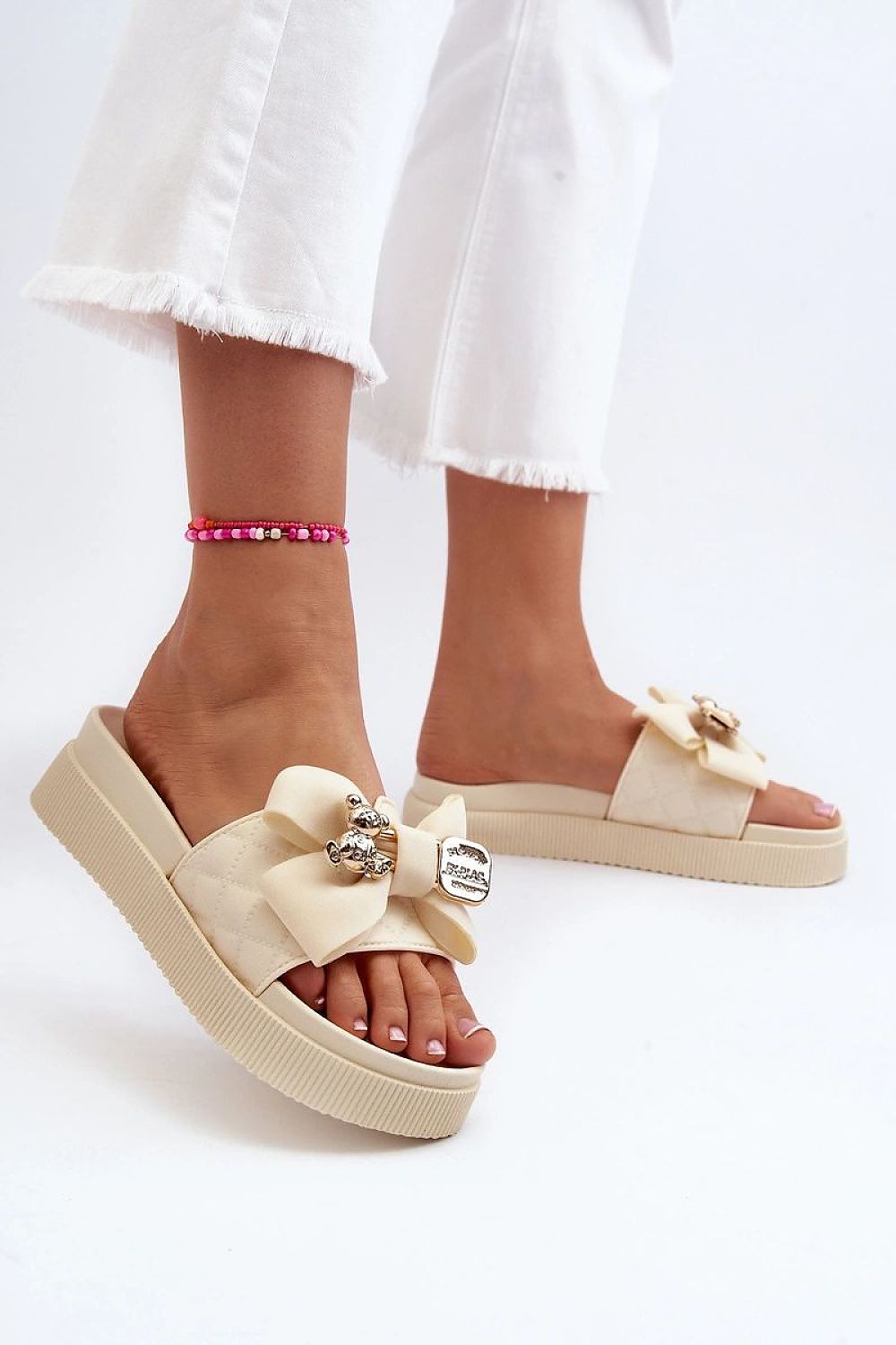  Papuci cu platformă model 229724 Step in style 