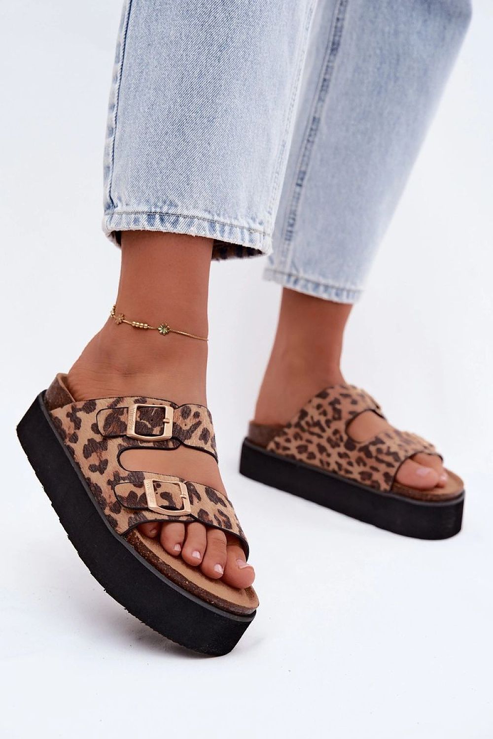  Papuci cu platformă model 229729 Step in style 