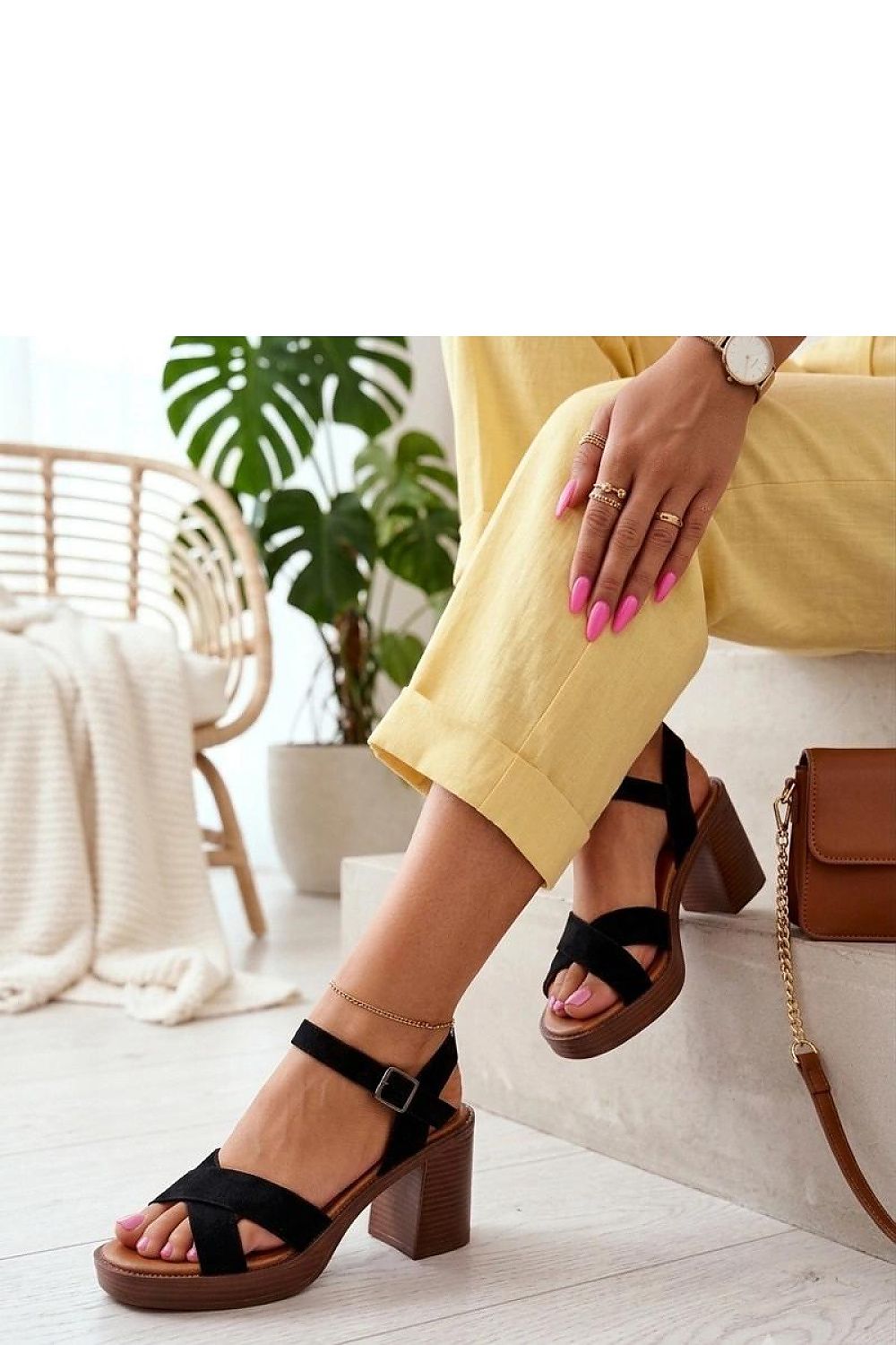  Sandale cu toc model 229779 Solea 