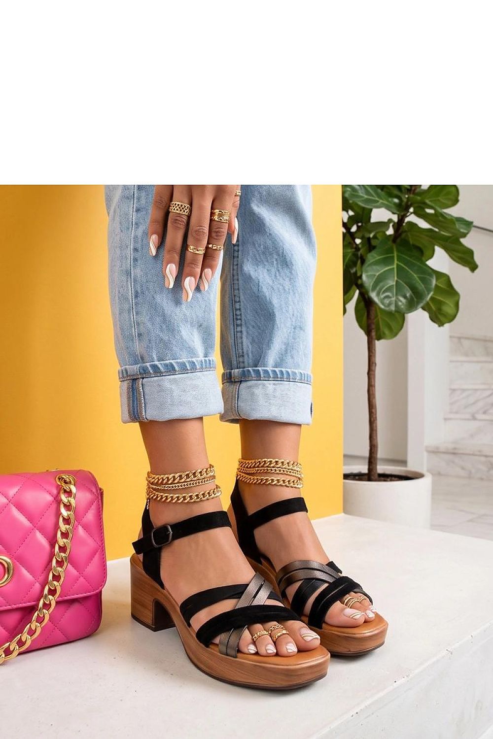  Sandale cu toc model 229783 Solea 
